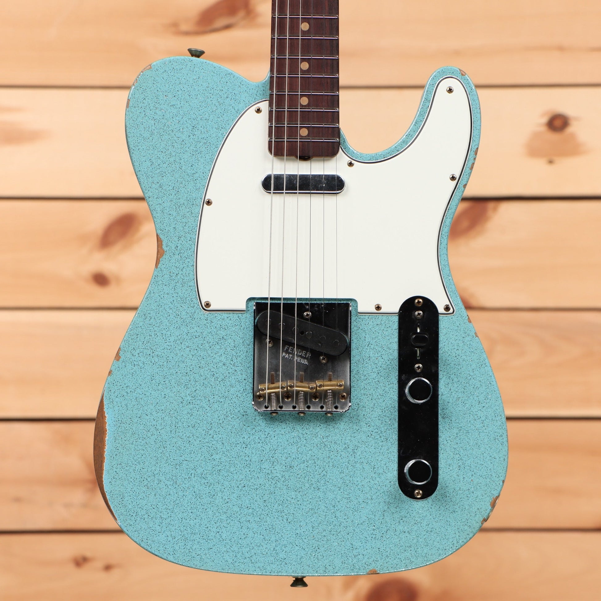 Fender Custom Shop Limited 1961 Telecaster Relic - Aged Daphne Blue Sparkle