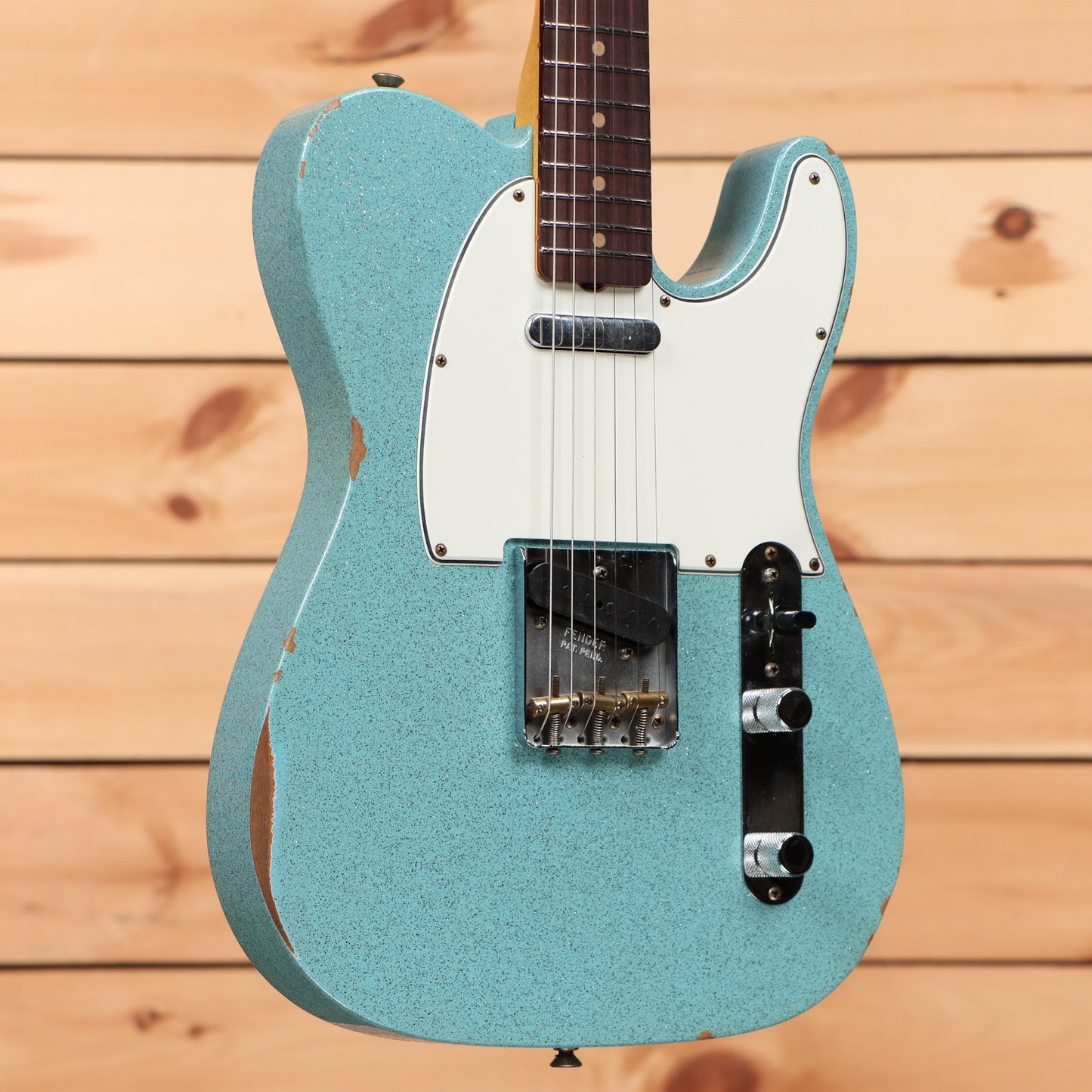 Fender Custom Shop Limited 1961 Telecaster Relic - Aged Daphne Blue Sparkle