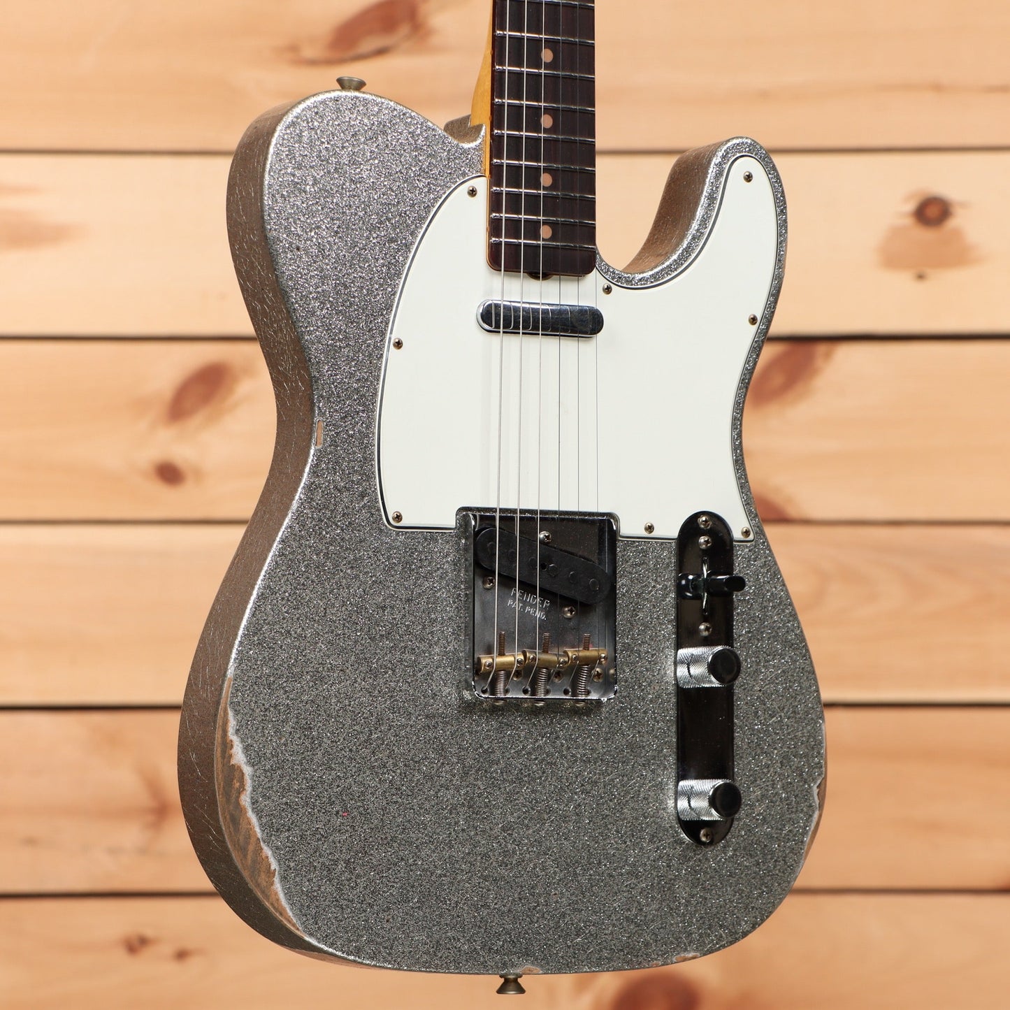 Fender Custom Shop Limited 1961 Telecaster Relic - Aged Silver Sparkle