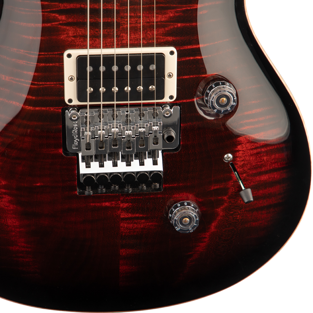 PRS Custom 24 Floyd Electric Guitar - Fire Red Burst