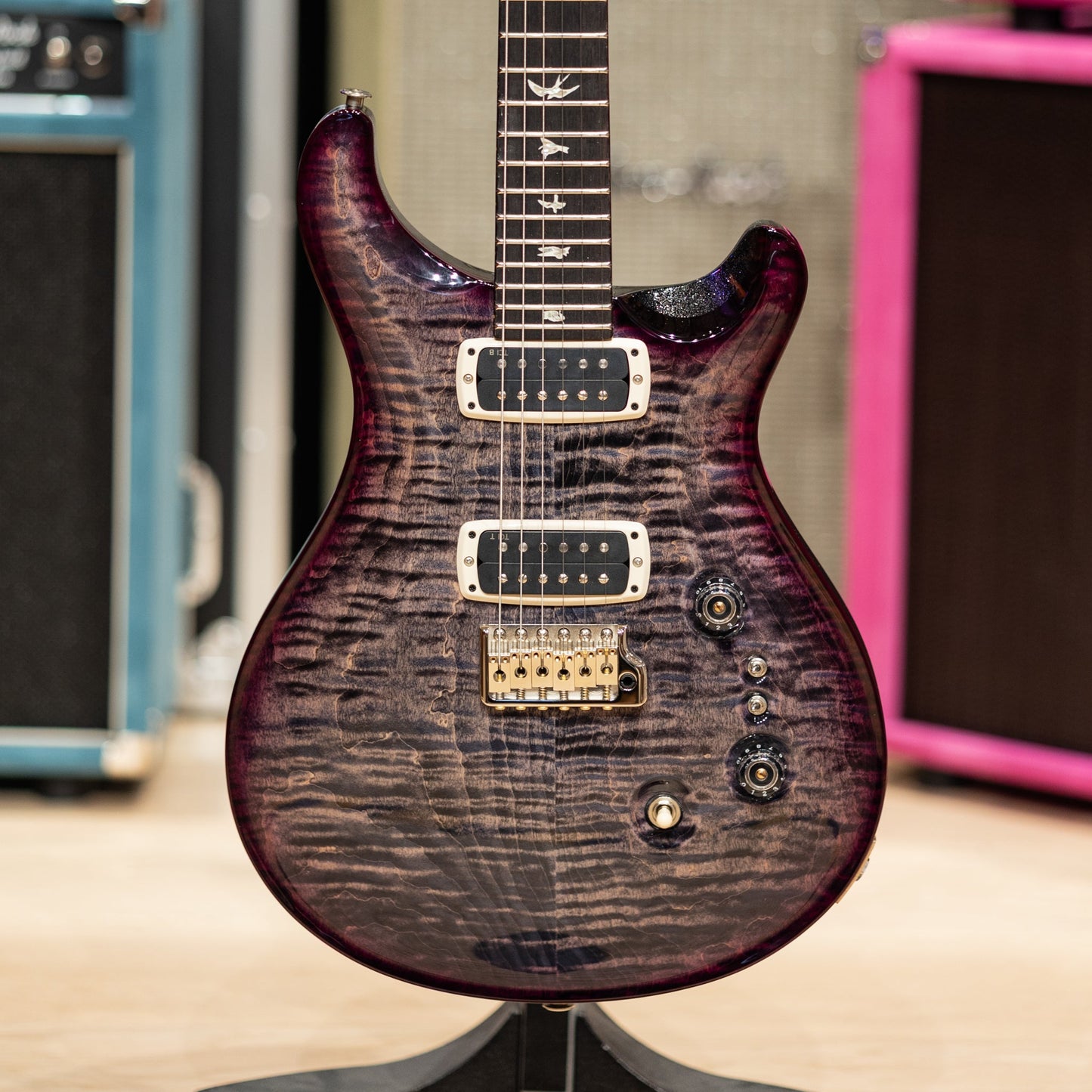 PRS Custom 24-08 - "Sprayers Choice" Charcoal Purple Burst w/Sparkle Back