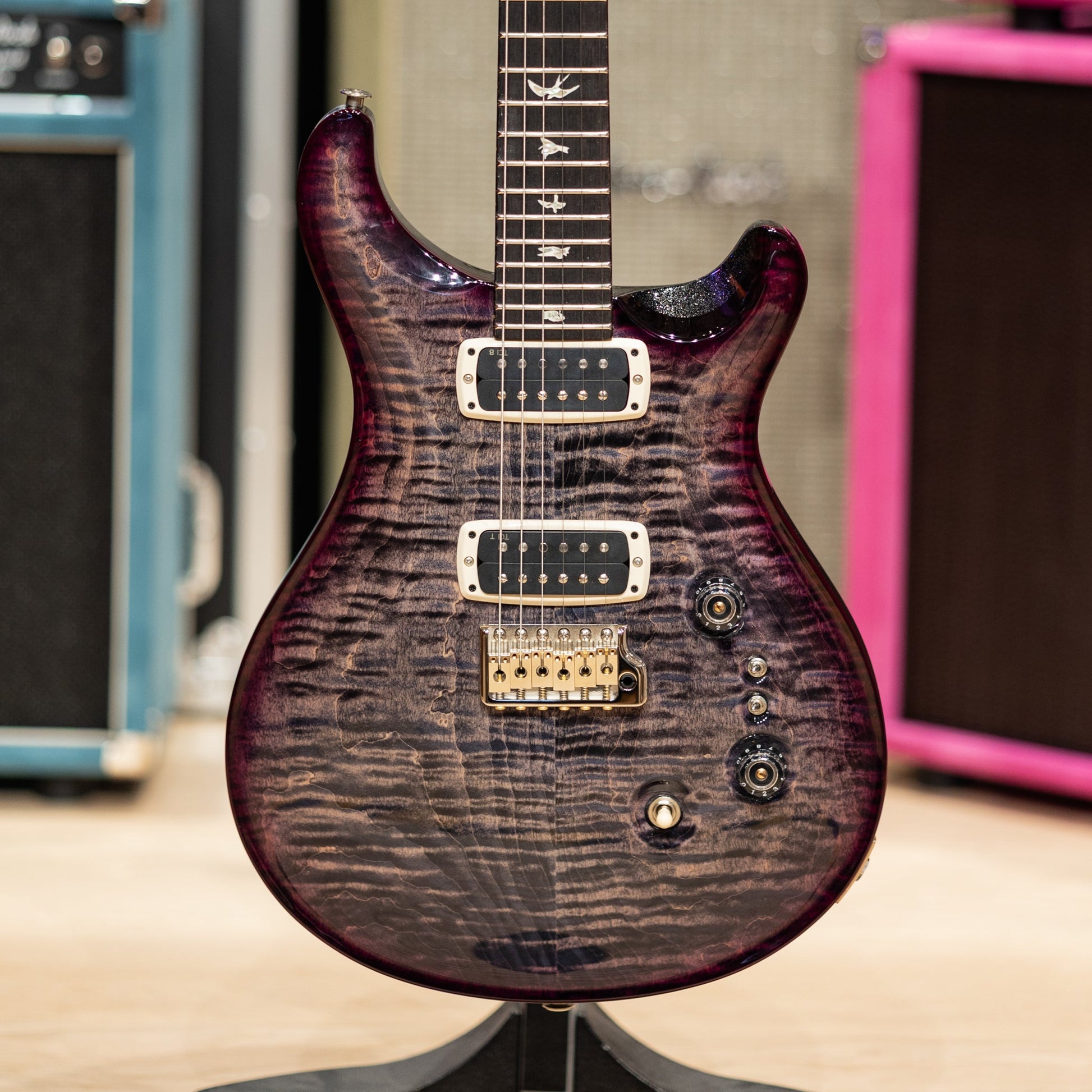 PRS Custom 24-08 - "Sprayers Choice" Charcoal Purple Burst w/Sparkle Back