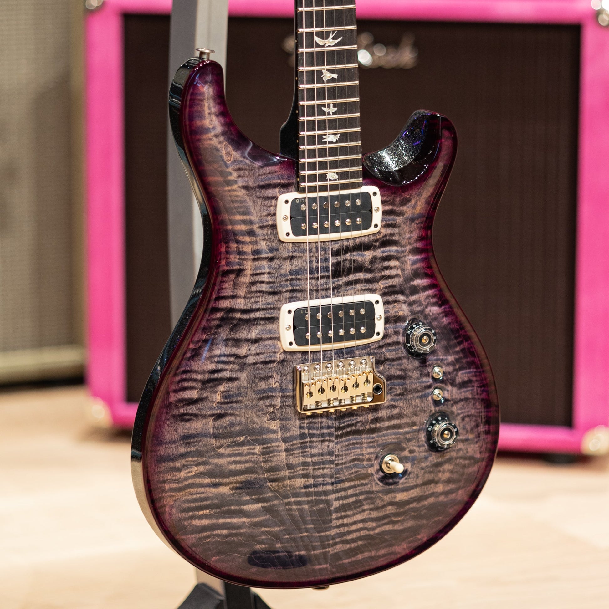 PRS Custom 24-08 - "Sprayers Choice" Charcoal Purple Burst w/Sparkle Back