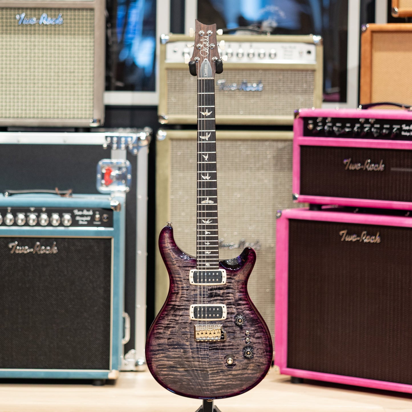 PRS Custom 24-08 - "Sprayers Choice" Charcoal Purple Burst w/Sparkle Back