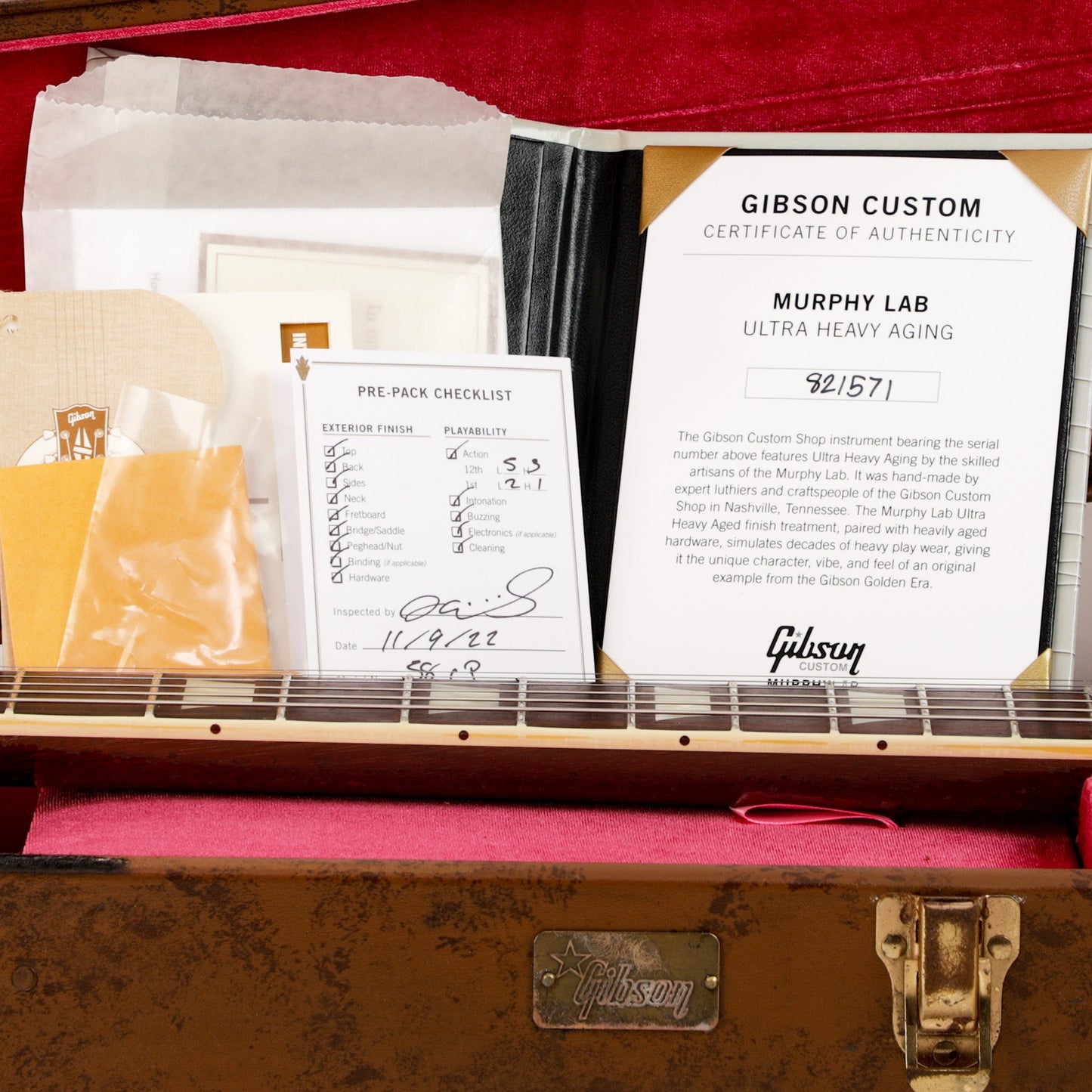 Gibson Custom Shop Murphy Lab 1958 Les Paul Standard - Ultra Heavy Aged Royal Tea Burst - CHUCKSCLUSIVE - #821571