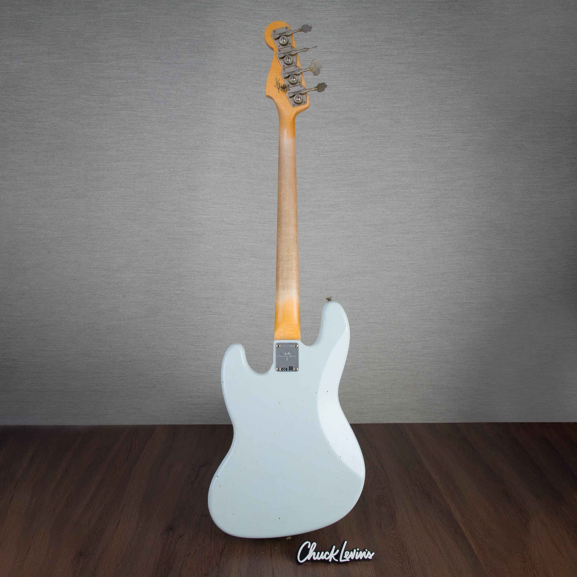 Fender Custom Sop 1963 Jazz Bass Journeyman Relic Electric Bass - Faded Aged Sonic Blue