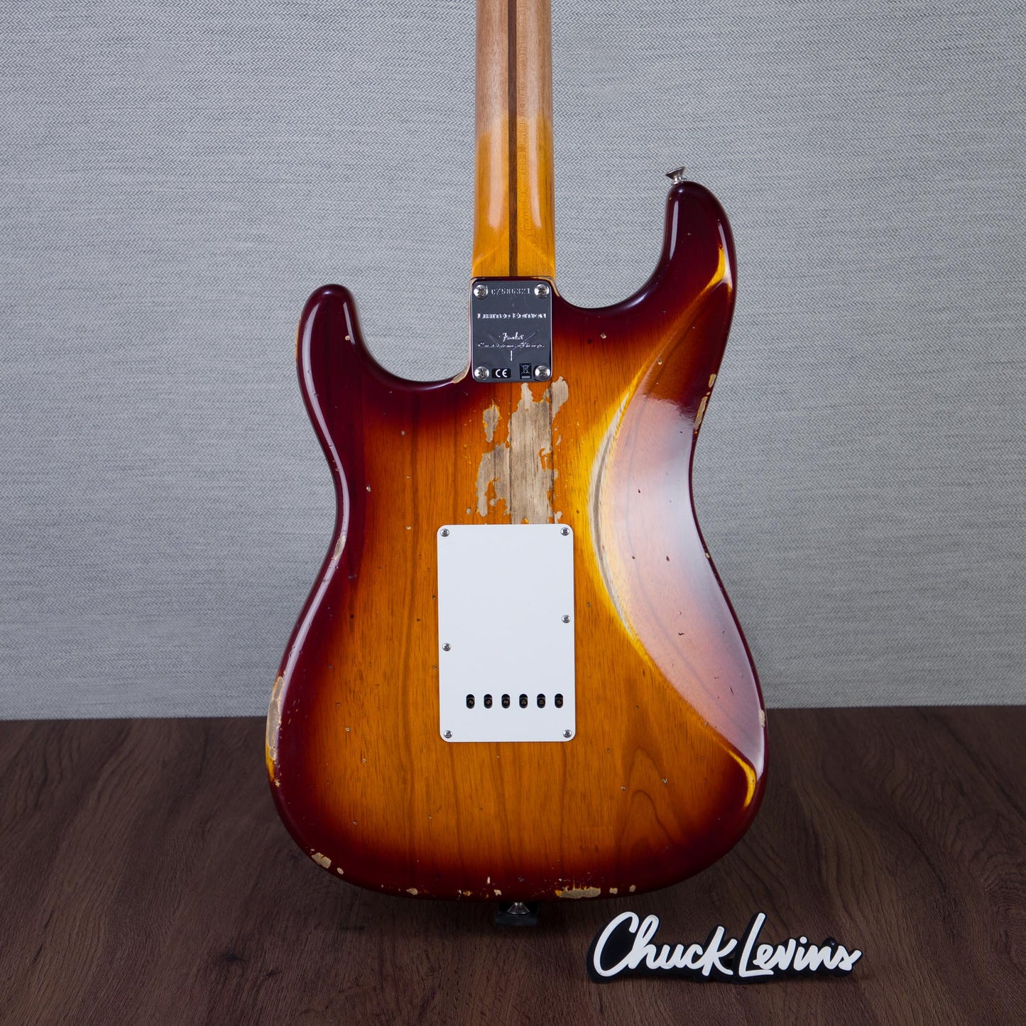 Fender Custom Shop 1955 Stratocaster Electric Guitar Heavy Relic - Faded Violin Burst - #CZ586321
