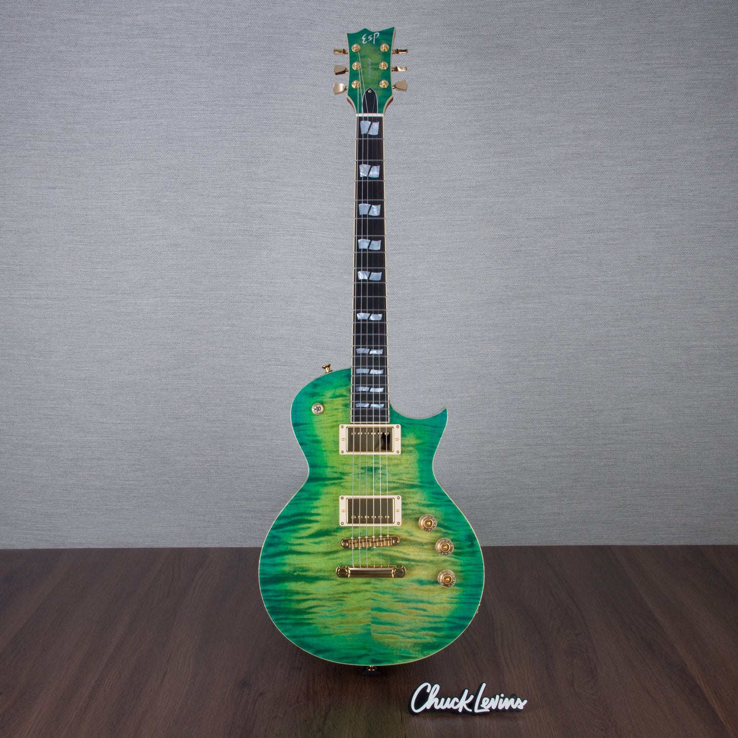 ESP USA Eclipse Electric Guitar - Lime Burst - #US24288 - Mint, Open Box