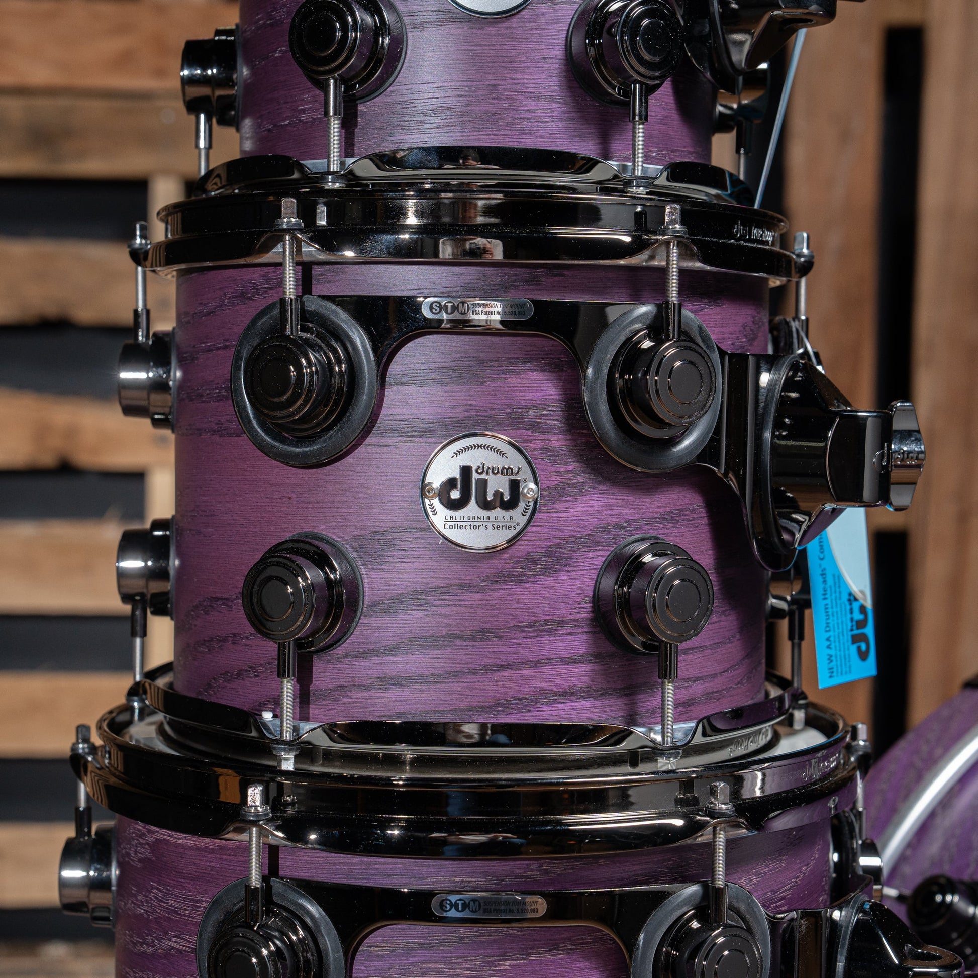DW Collector's Oak 5-Piece Shell Pack with 22-Inch Kick - Lavender Satin Oil