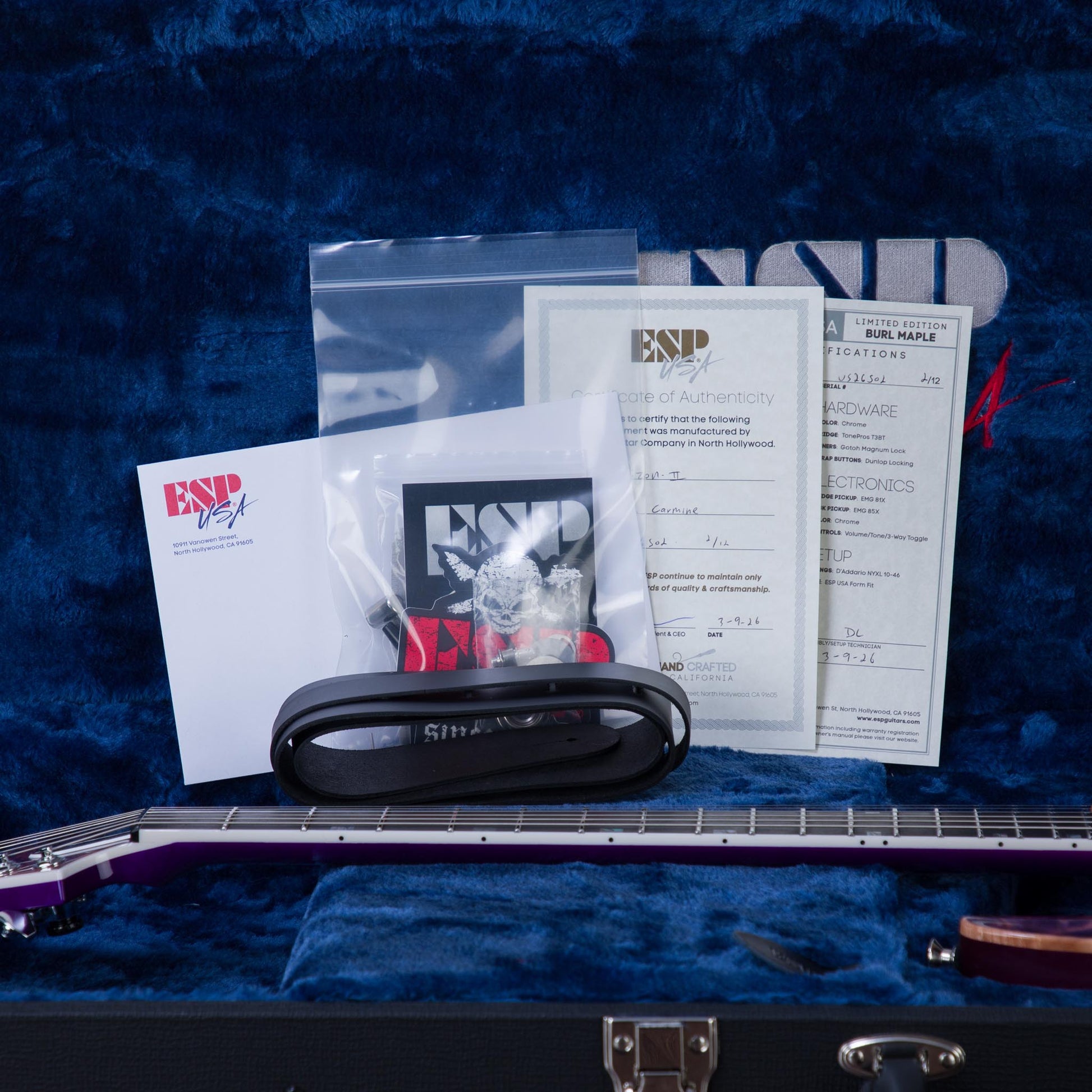 ESP USA NAMM Limited Edition Horizon II Electric Guitar - Pink Carmine - #US26502