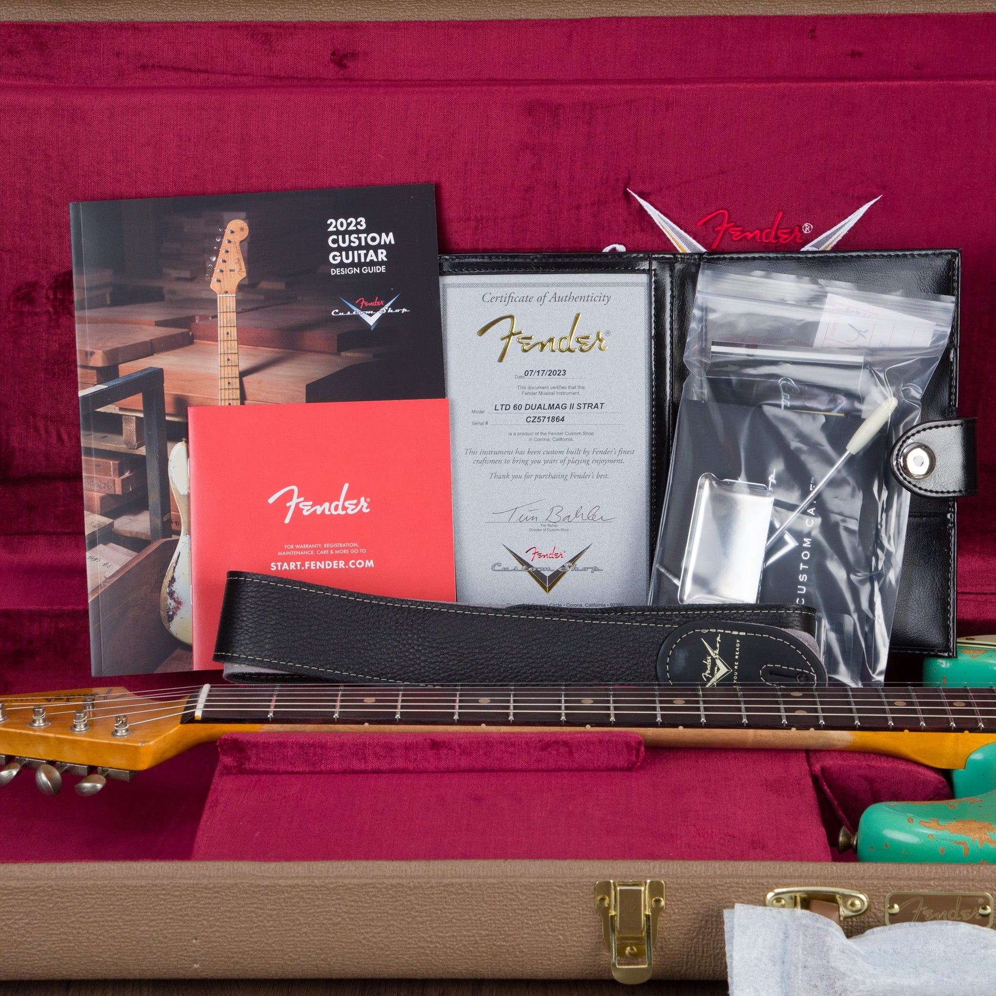 Fender Custom Shop Limited Edition Dual Mag II Stratocaster Super Heavy Relic - Aged Seafoam Green