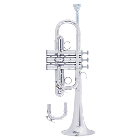 Bach ADE190S Stradivarius Artisan Eb/D Trumpet Outfit - Silver Plated