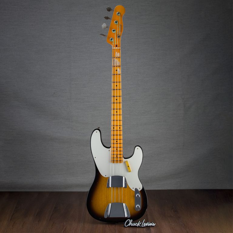 Fender Custom Shop 1953 Journeyman Relic Percision Electric Bass - Aged 2-Tone Sunburst