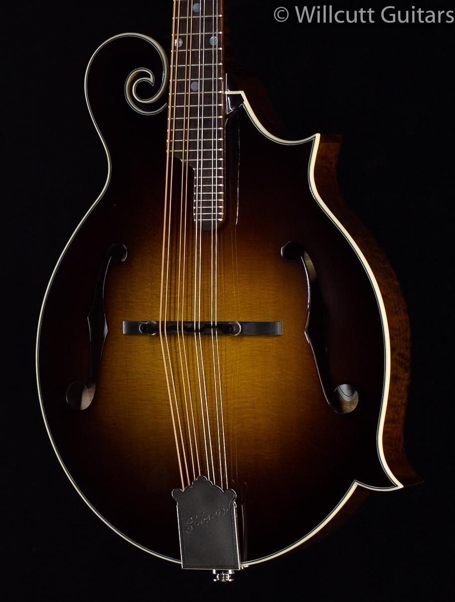 Gibson F5-G Mandolin DarkBurst (011) w/ Pickup and Rectangle Case Upgrade