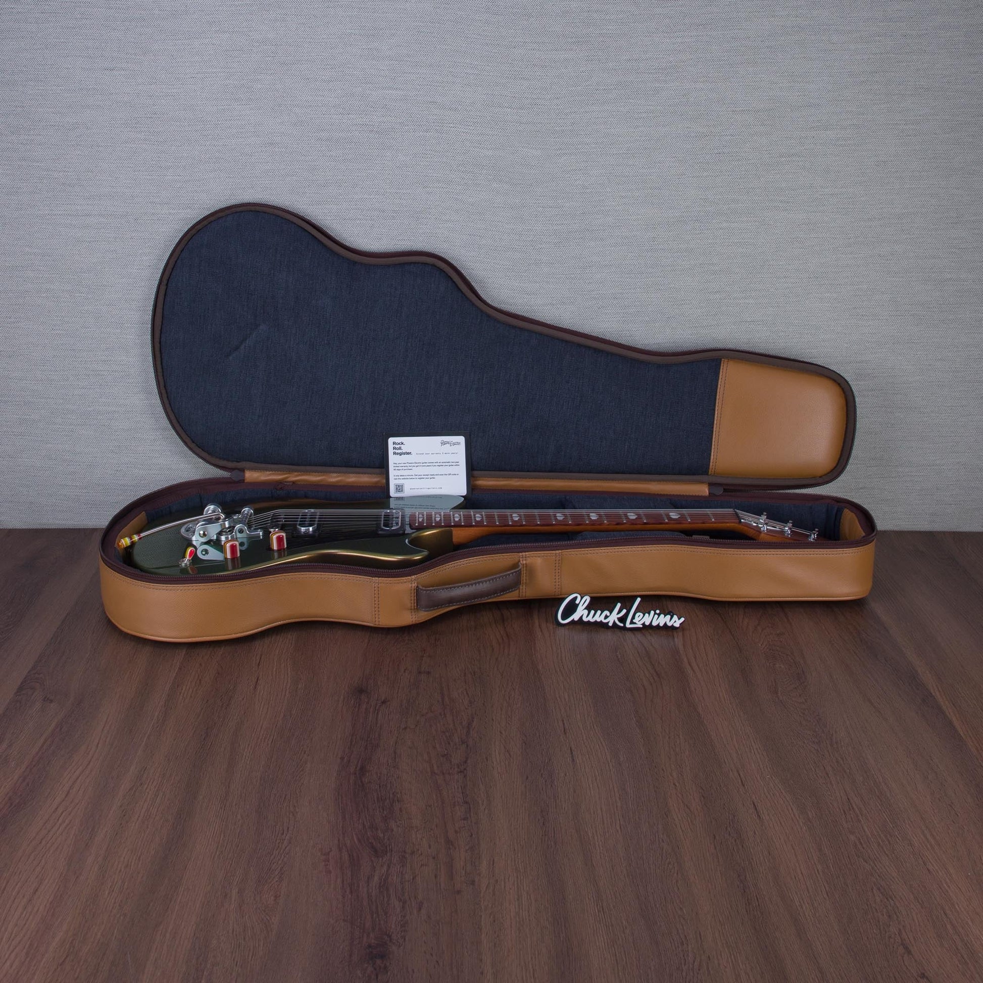 Powers Electric A-Type Electric Guitar - Chroma Canteloupe - #B011