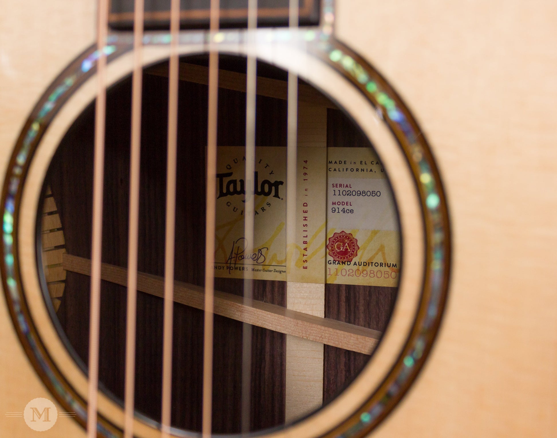 Taylor Acoustic Guitars - 914ce V-Class Bracing