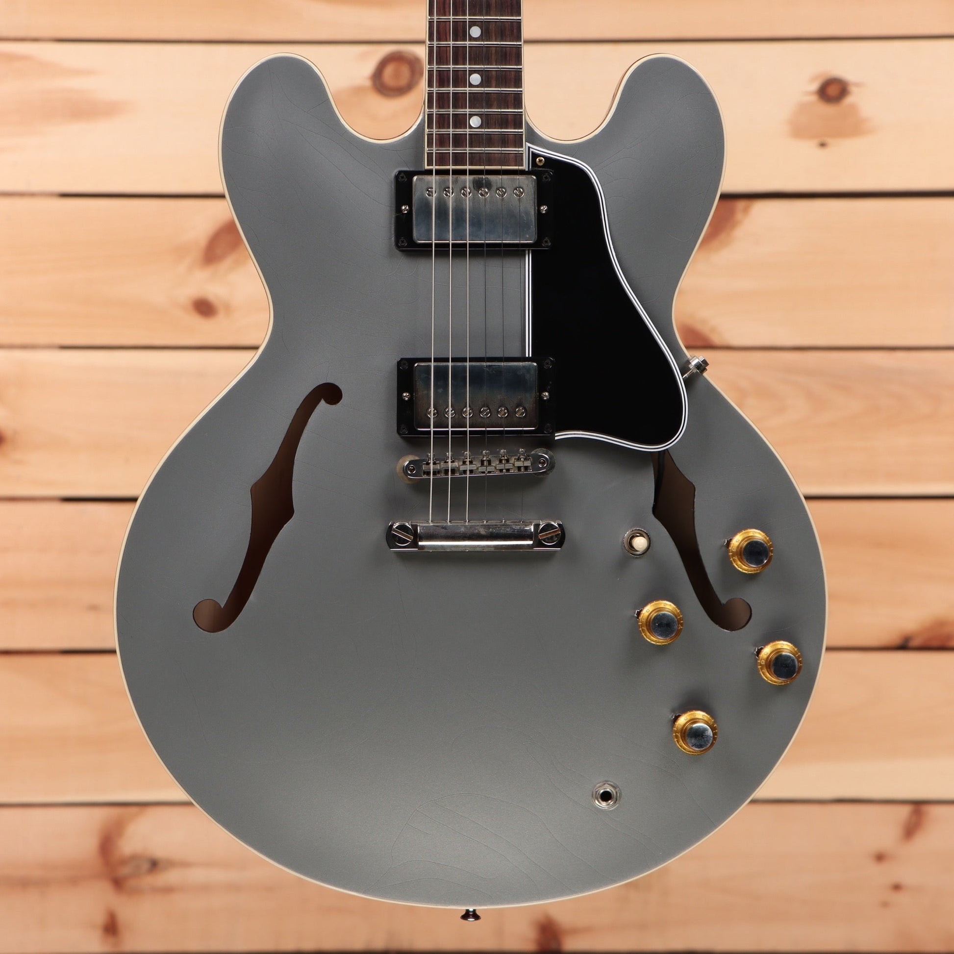 Gibson PSL 1961 ES-335 Ultra Light Aged - Silver Poly/Sparkling Burgundy