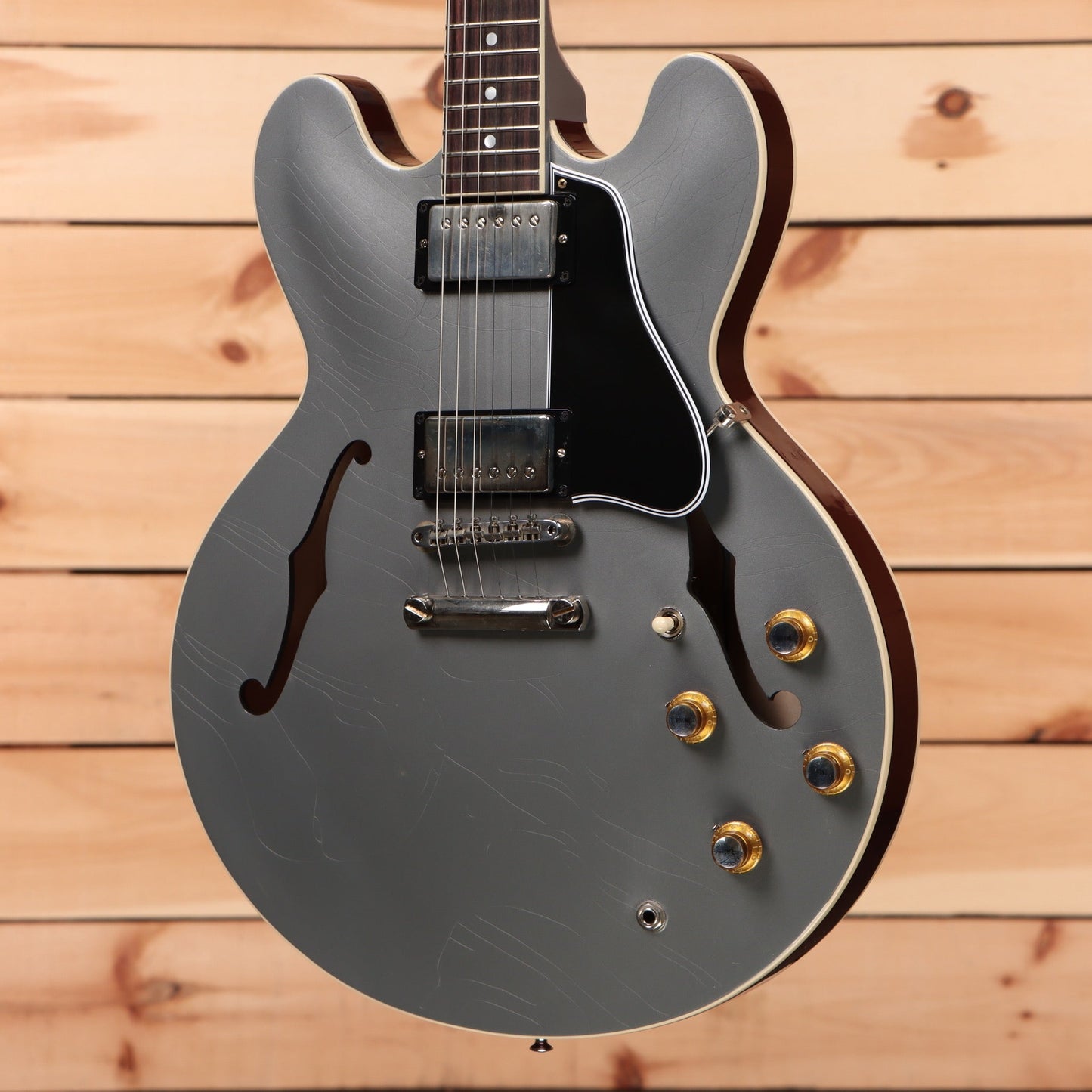 Gibson PSL 1961 ES-335 Ultra Light Aged - Silver Poly/Sparkling Burgundy