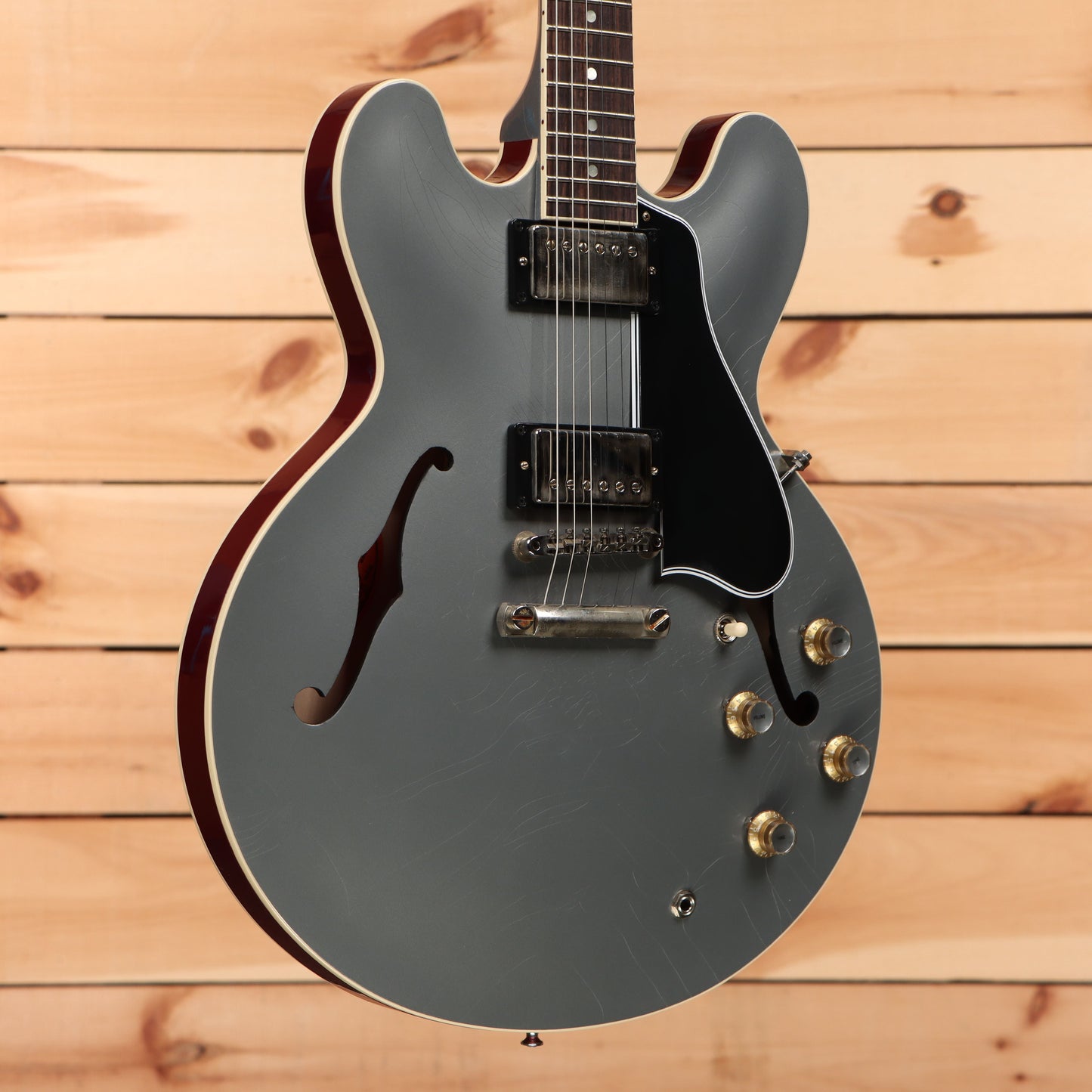 Gibson PSL 1961 ES-335 Ultra Light Aged - Silver Poly/Sparkling Burgundy