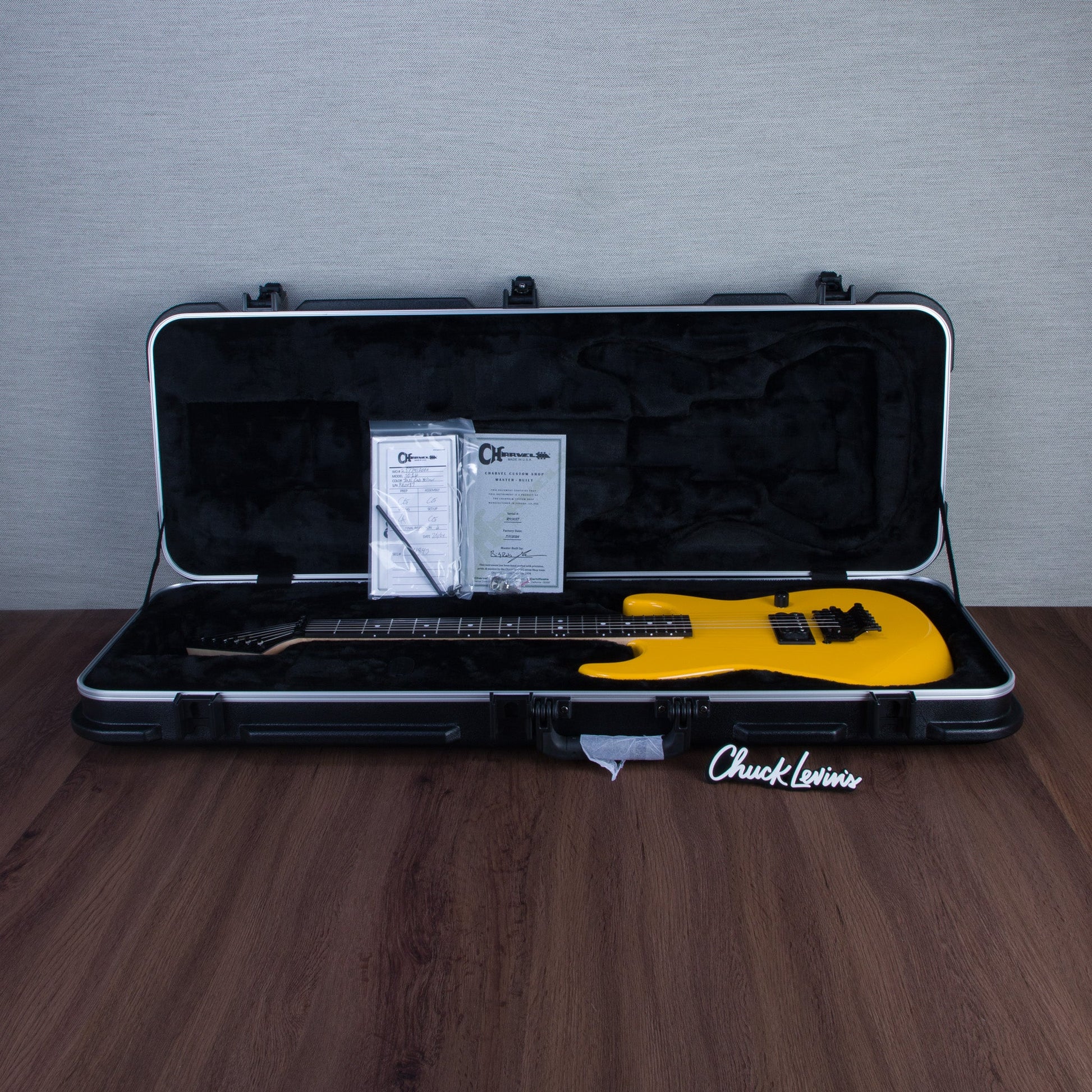 Charvel Custom Shop San Dimas 1H Floyd Rose Masterbuilt by “Big” Rob Knowles - Taxi Cab Yellow - #RK0087