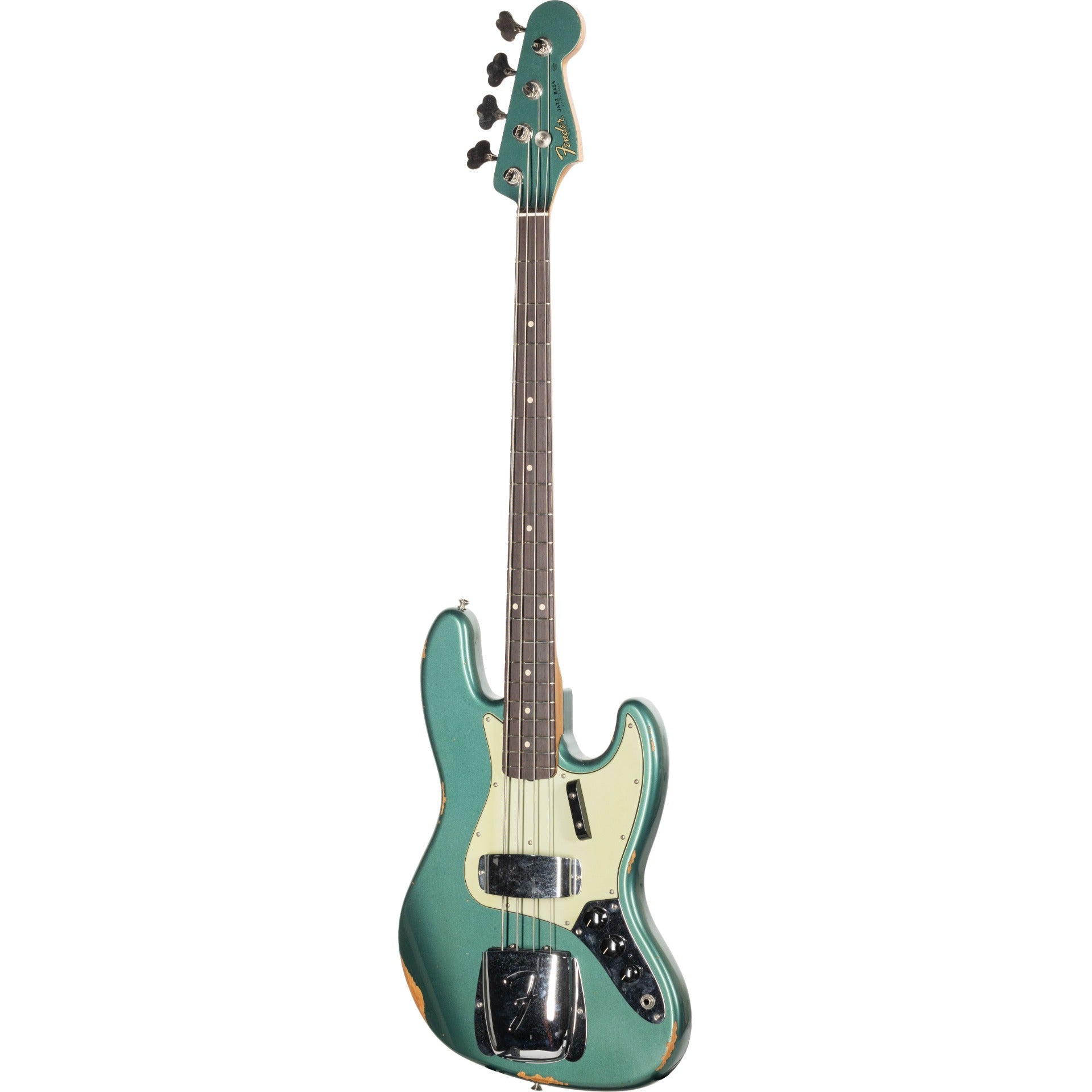 Fender Custom Shop 64 Jazz Bass Guitar Relic - Sherwood Green Metallic