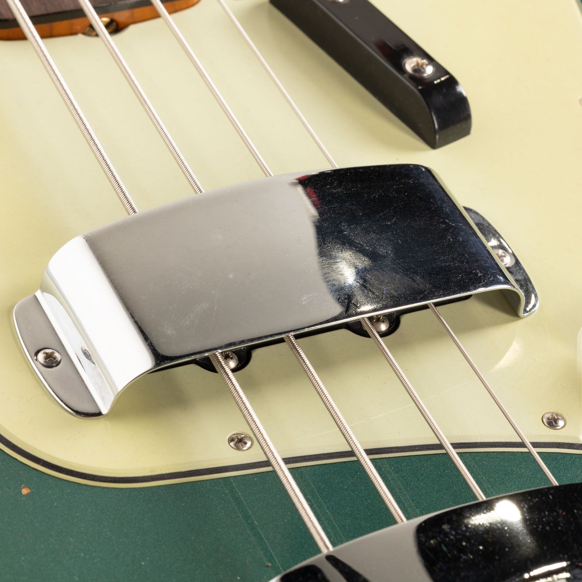 Fender Custom Shop 64 Jazz Bass Guitar Relic - Sherwood Green Metallic