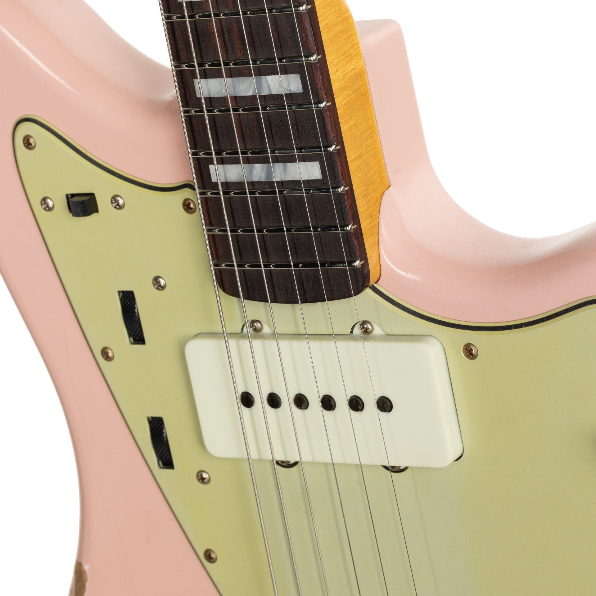 Fender Custom Shop 62 Jazzmaster Relic PHC Electric Guitar - Shell Pink