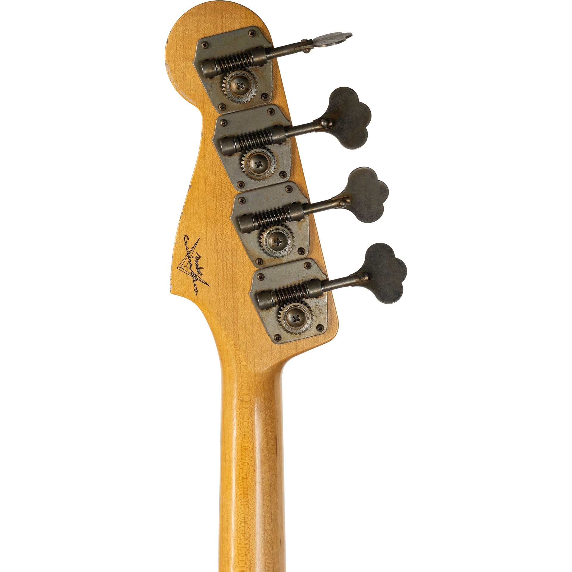Fender Custom Shop 64 Jazz Bass Guitar Relic with Painted Headcap - Sonic Blue