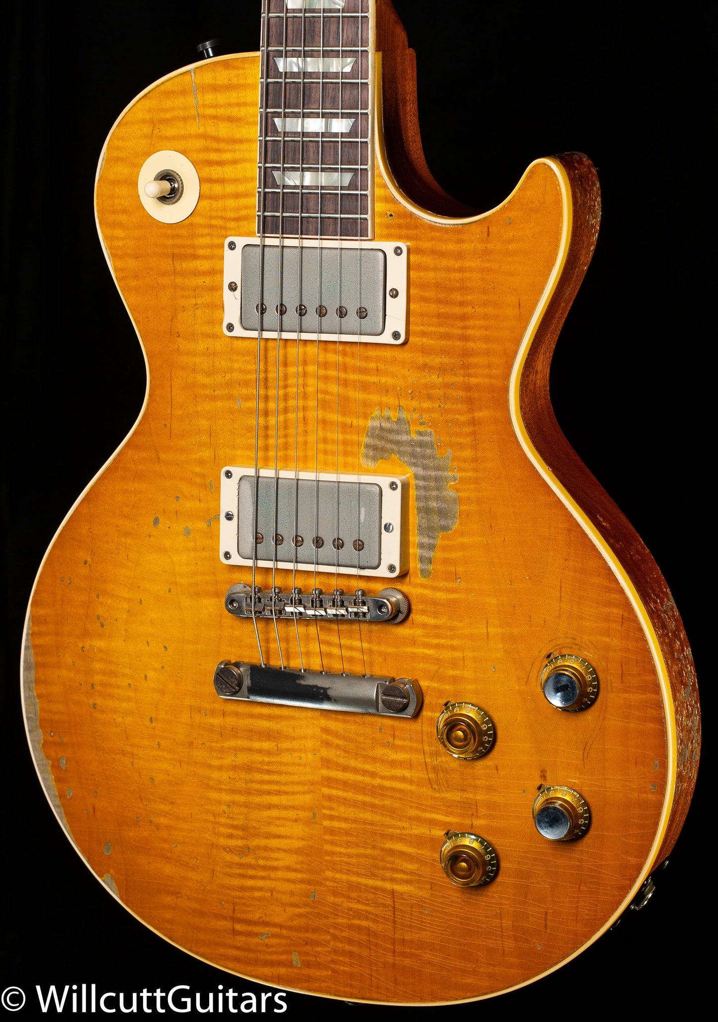 Gibson Custom Shop 1959 Les Paul Standard Kirk Hammett "Greeny" Murphy Lab Replica Aged Sunburst  (677)