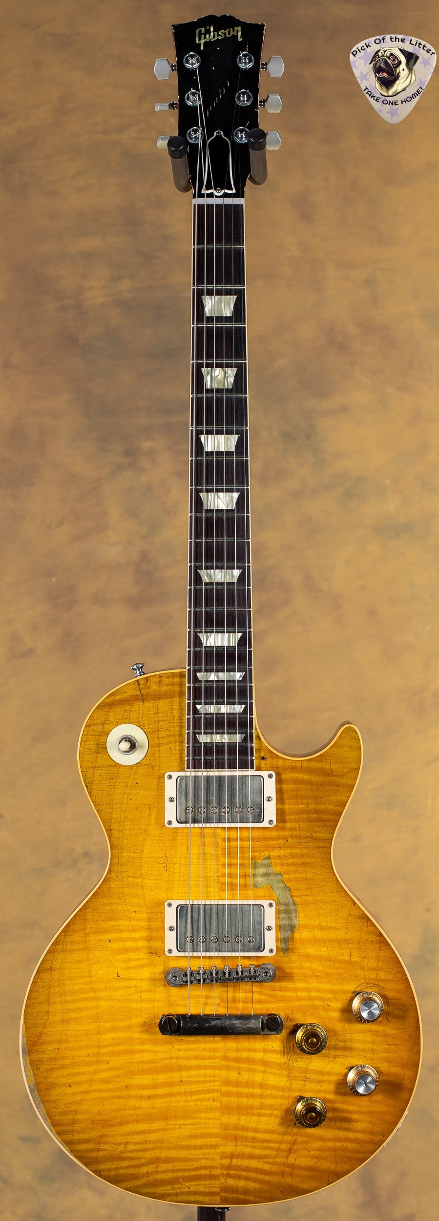 2023 Gibson Custom Shop 1959 Les Paul Green Lemon Fade Underwood Aged Peter Green Tribute