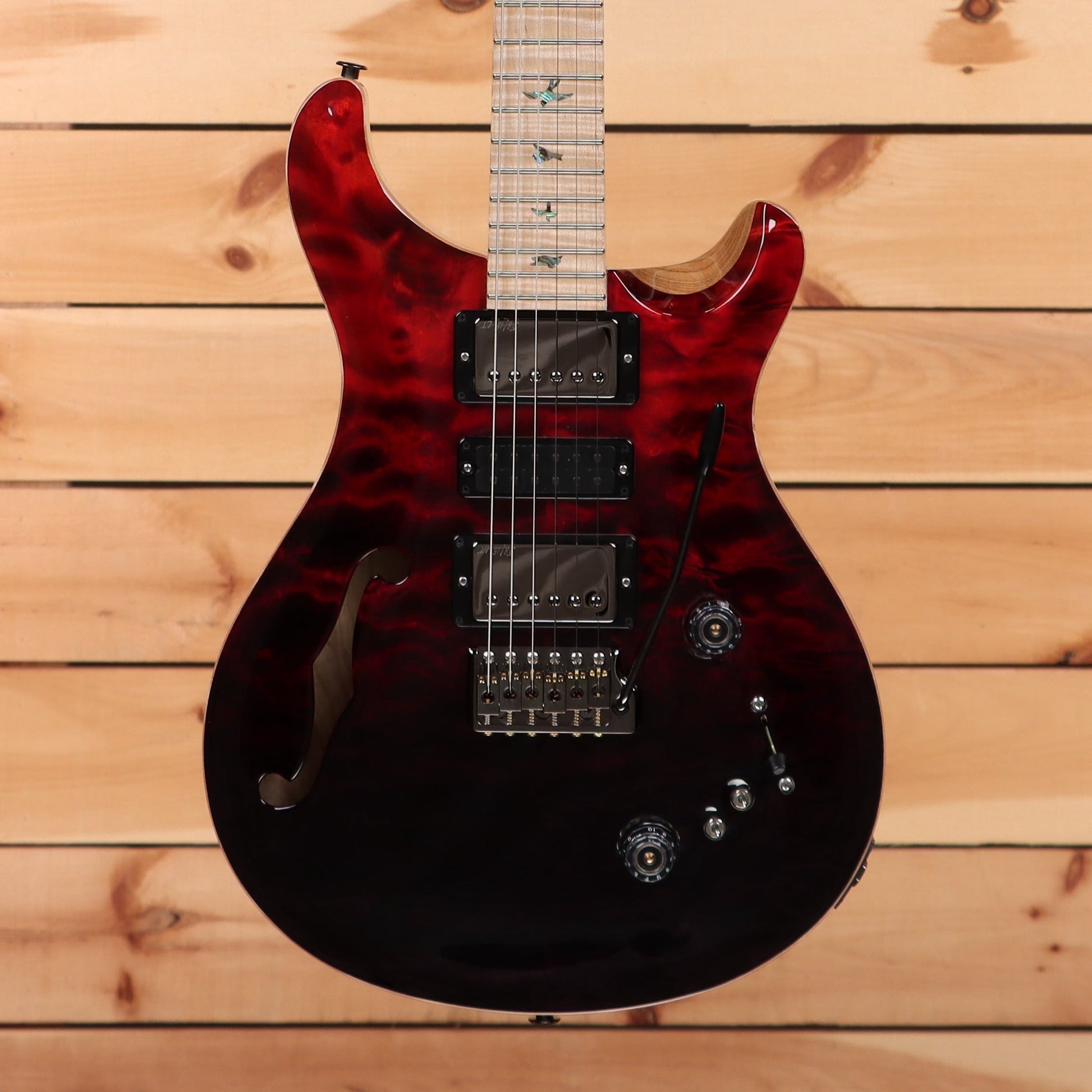 Paul Reed Smith Special Semi-Hollow Wood Library - Fire Red to Grey Black Fade