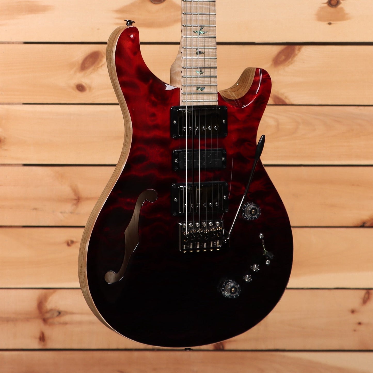 Paul Reed Smith Special Semi-Hollow Wood Library - Fire Red to Grey Black Fade