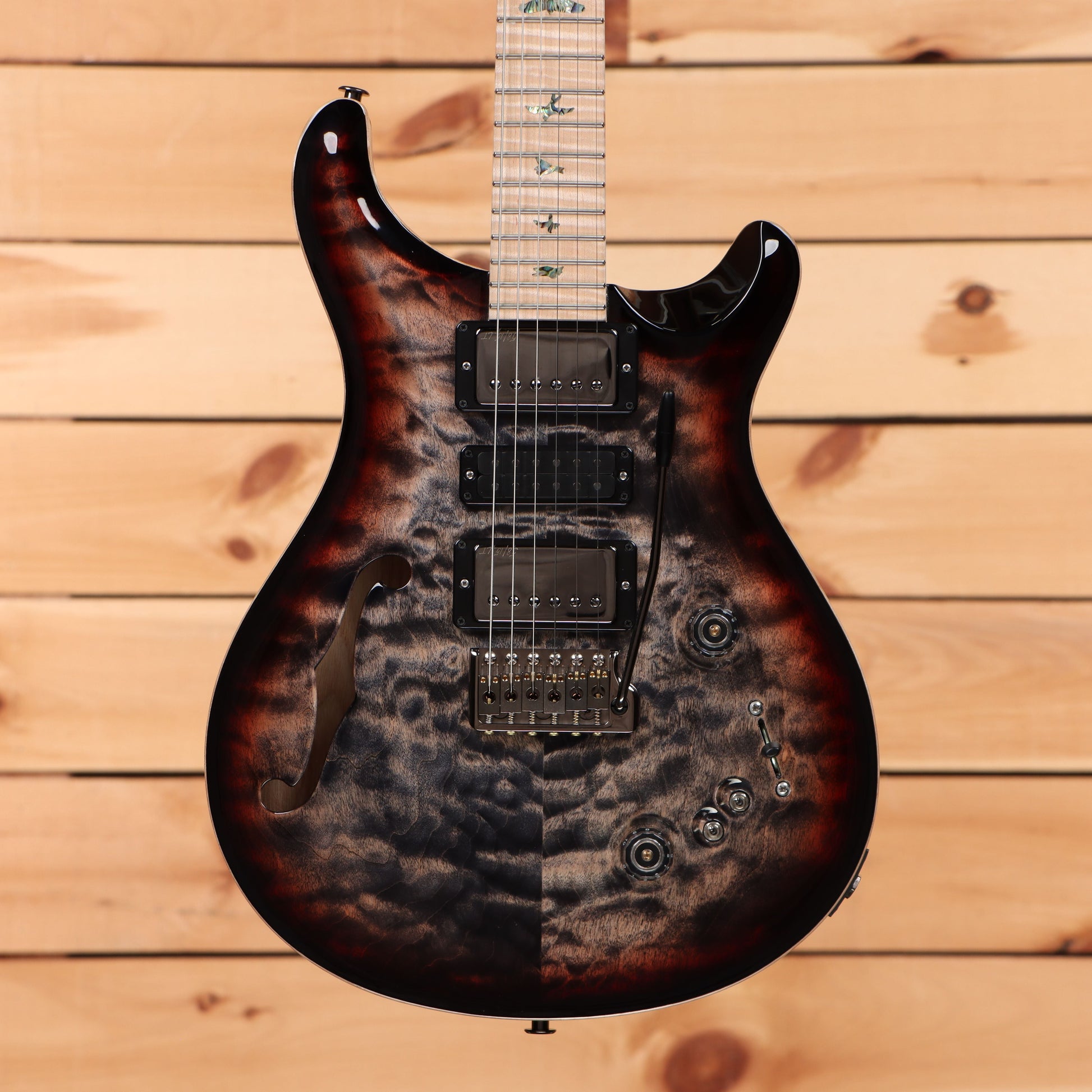 Paul Reed Smith Special Semi-Hollow Wood Library - Charcoal Tri Color Burst