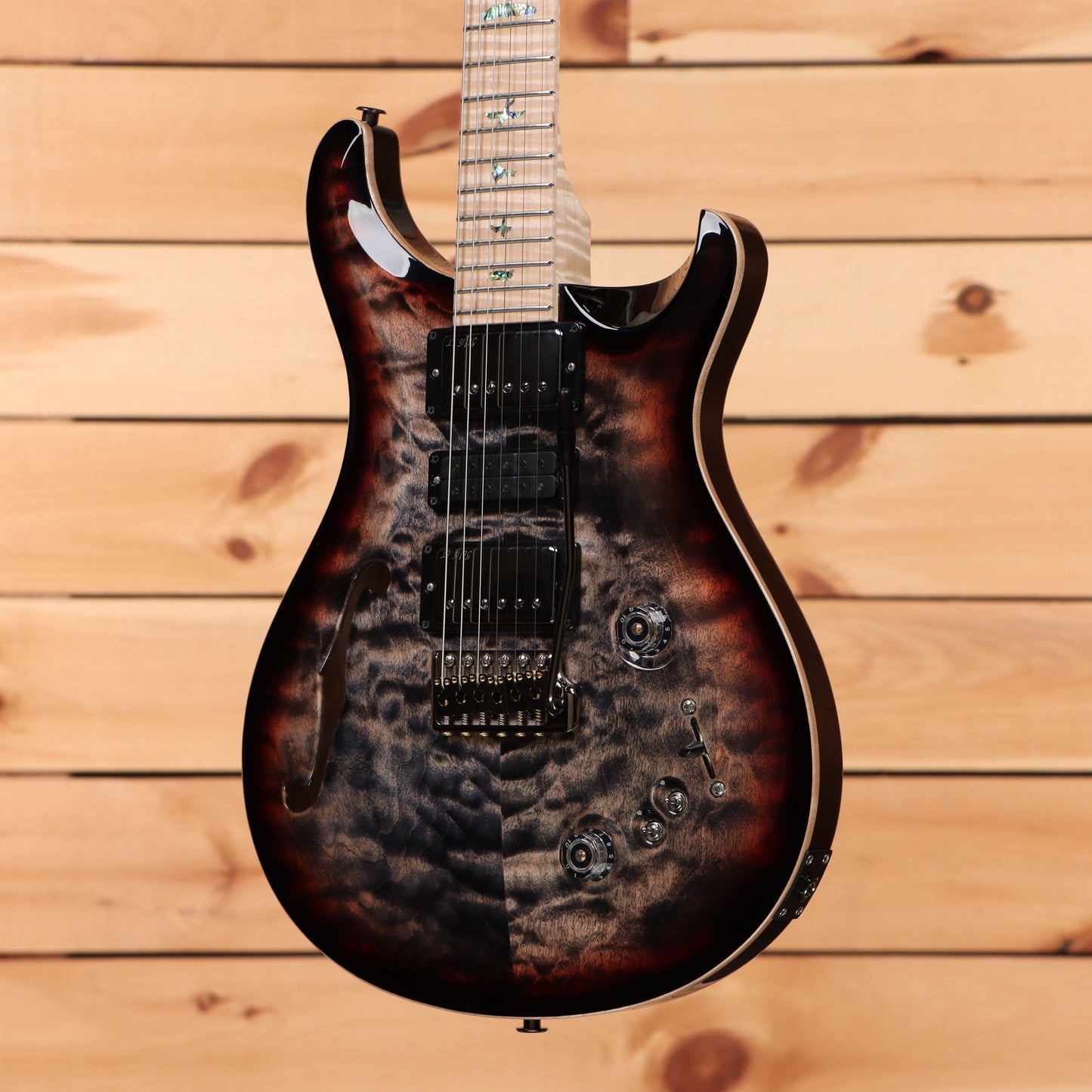 Paul Reed Smith Special Semi-Hollow Wood Library - Charcoal Tri Color Burst