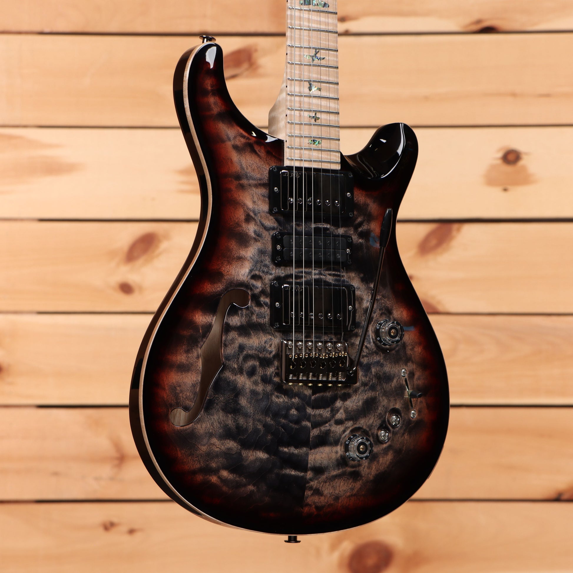Paul Reed Smith Special Semi-Hollow Wood Library - Charcoal Tri Color Burst