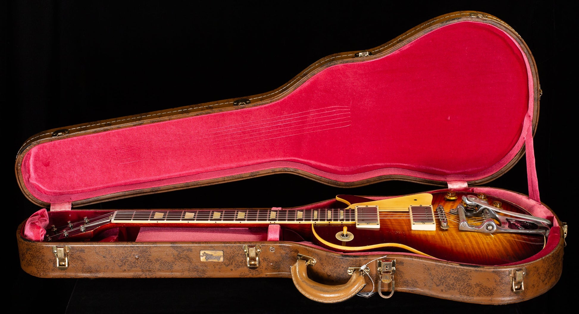 Gibson Custom Shop 1959 Les Paul Standard Brazilian Rosewood Tom's Tri-Burst Bigsby Murphy Lab Aged (076)