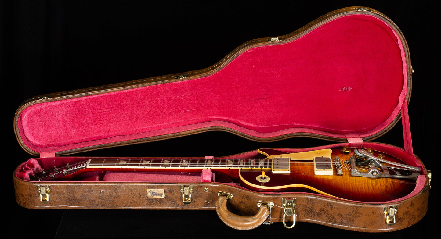 Gibson Custom Shop 1959 Les Paul Standard Brazilian Rosewood Tom's Tri-Burst Bigsby Murphy Lab Aged (086)
