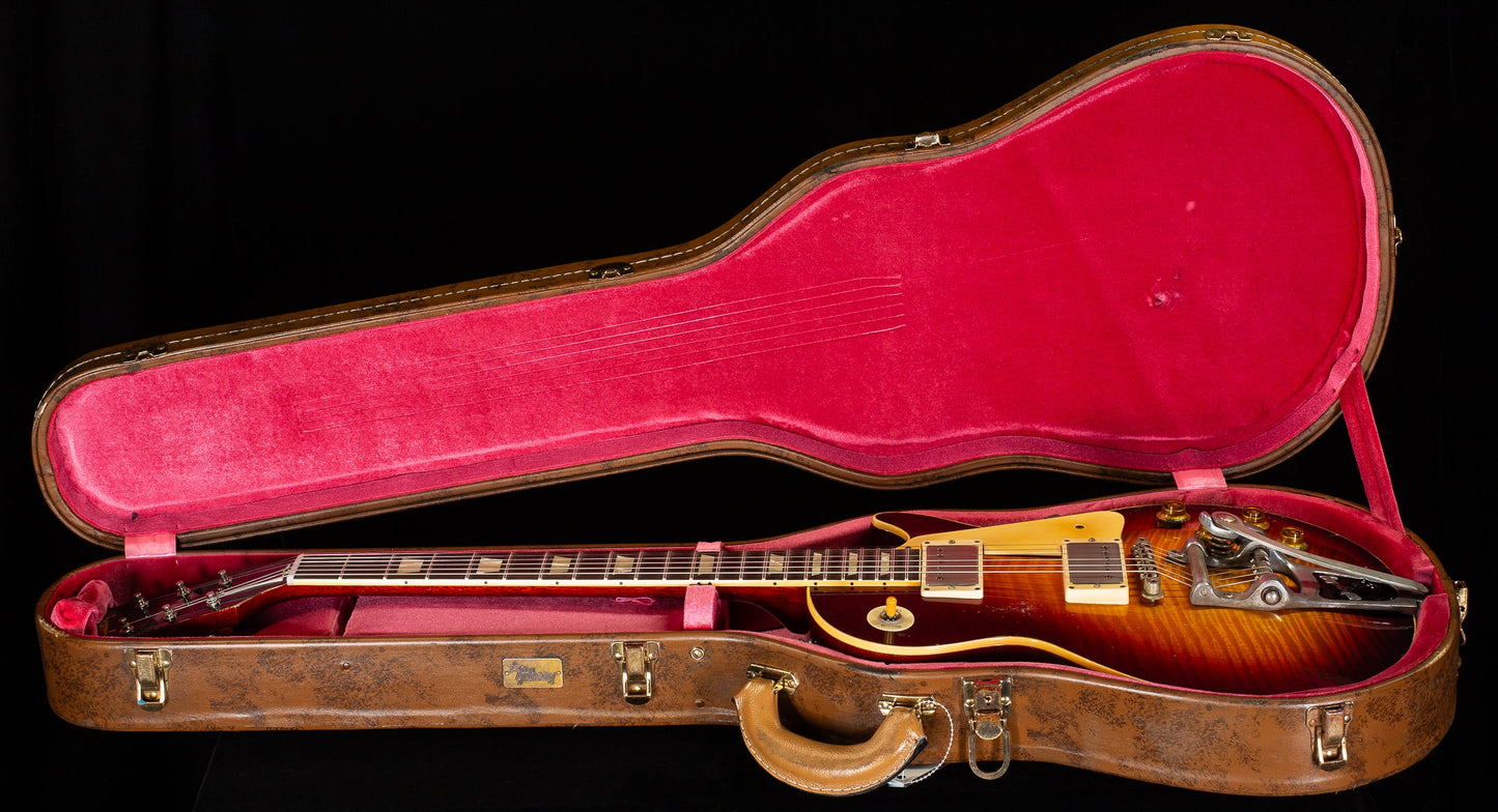 Gibson Custom Shop 1959 Les Paul Standard Brazilian Rosewood Tom's Tri-Burst Murphy Lab Aged Bigsby (087)