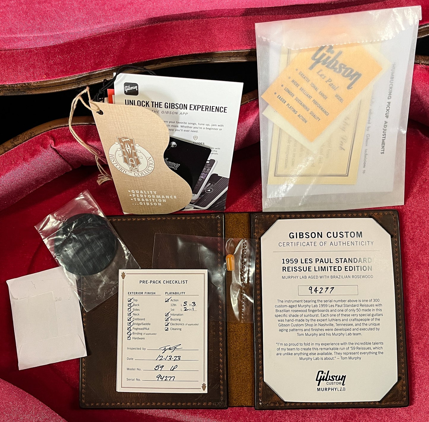 Gibson Custom Shop 1959 Les Paul Standard Brazilian Rosewood Tom's Lemon Murphy Lab Aged (277)