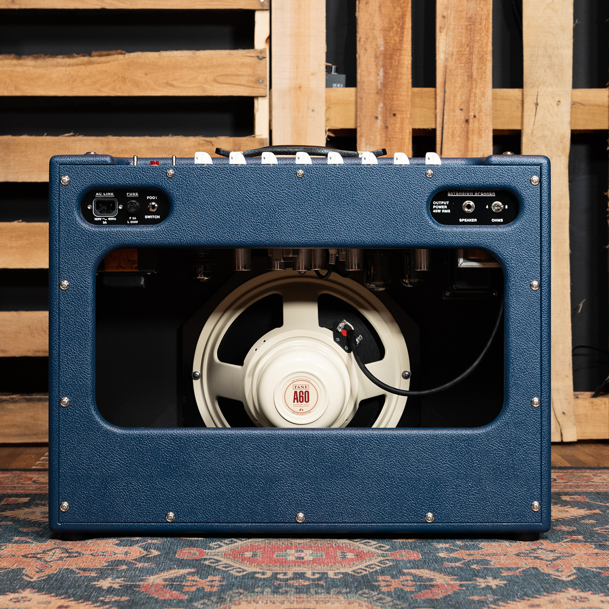 Bartel Roseland 45-Watt 1x12 Guitar Combo Amplifier with Footswitchable Boost in Blue Tolex - CHUCKSCLUSIVE 65th Anniversary Edition