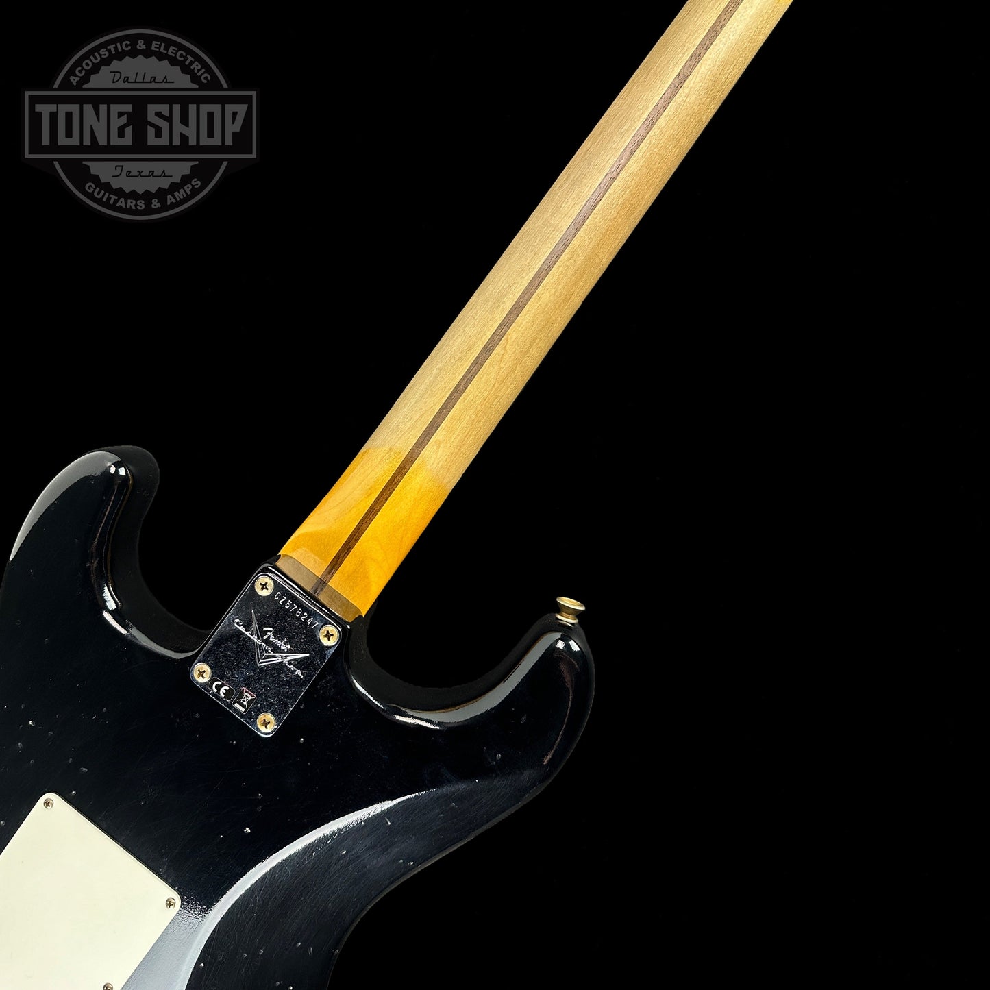 Fender Custom Shop 1956 Stratocaster Journeyman Relic Maple Neck Aged Black w/case CZ578247