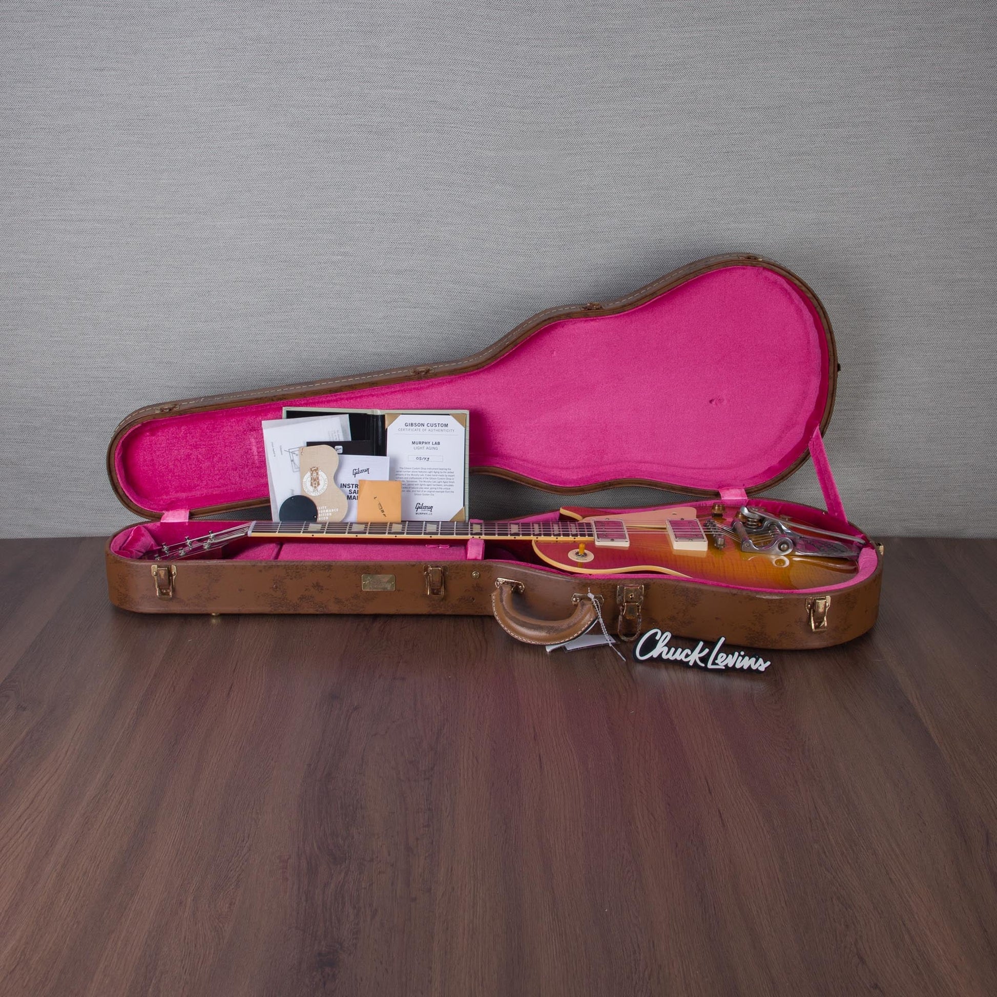 Gibson Custom Shop Murphy Lab 1960 Les Paul Standard V2 Bigsby BOTB Page 138 Light Aged Electric Guitar - #05143