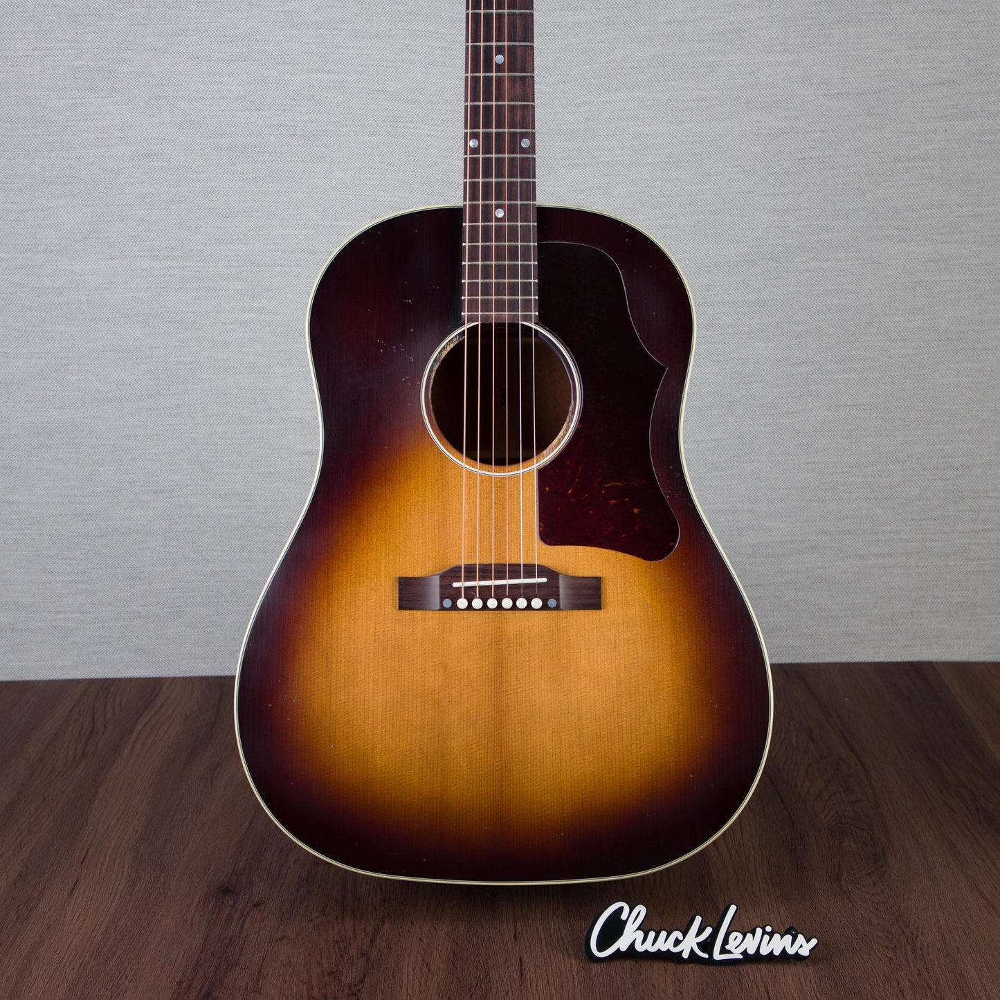 Gibson 1955 J-45 Mahogany/Sitka Spruce Light Aged Acoustic Guitar - Vintage Sunburst - #20475028