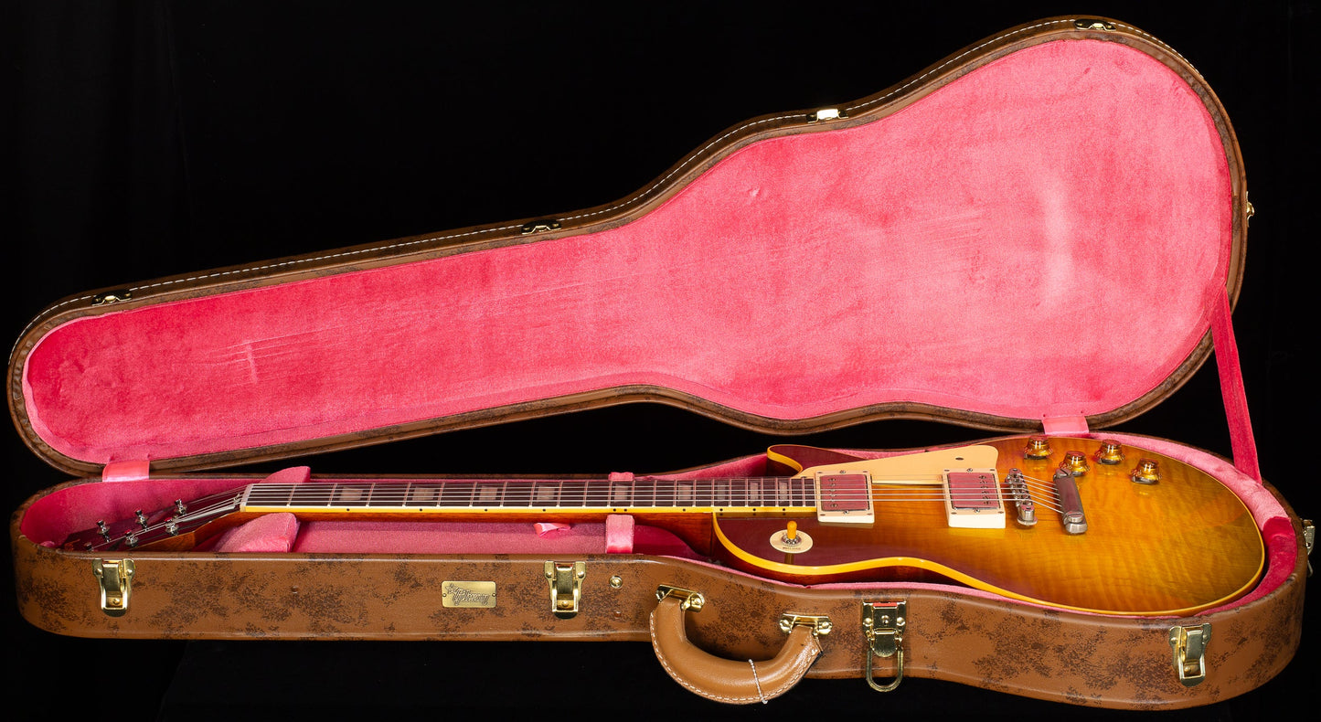 Gibson Custom Shop Willcutt Cavern Collection 1959 Les Paul Standard Murphy Lab Ultra Light Aged Green Lemon Fade Chambered (643)