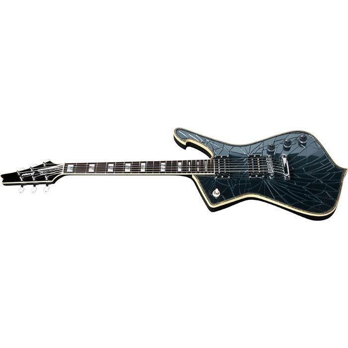 Ibanez Paul Stanley PS3CM Signature Electric Guitar - Cracked Mirror Black