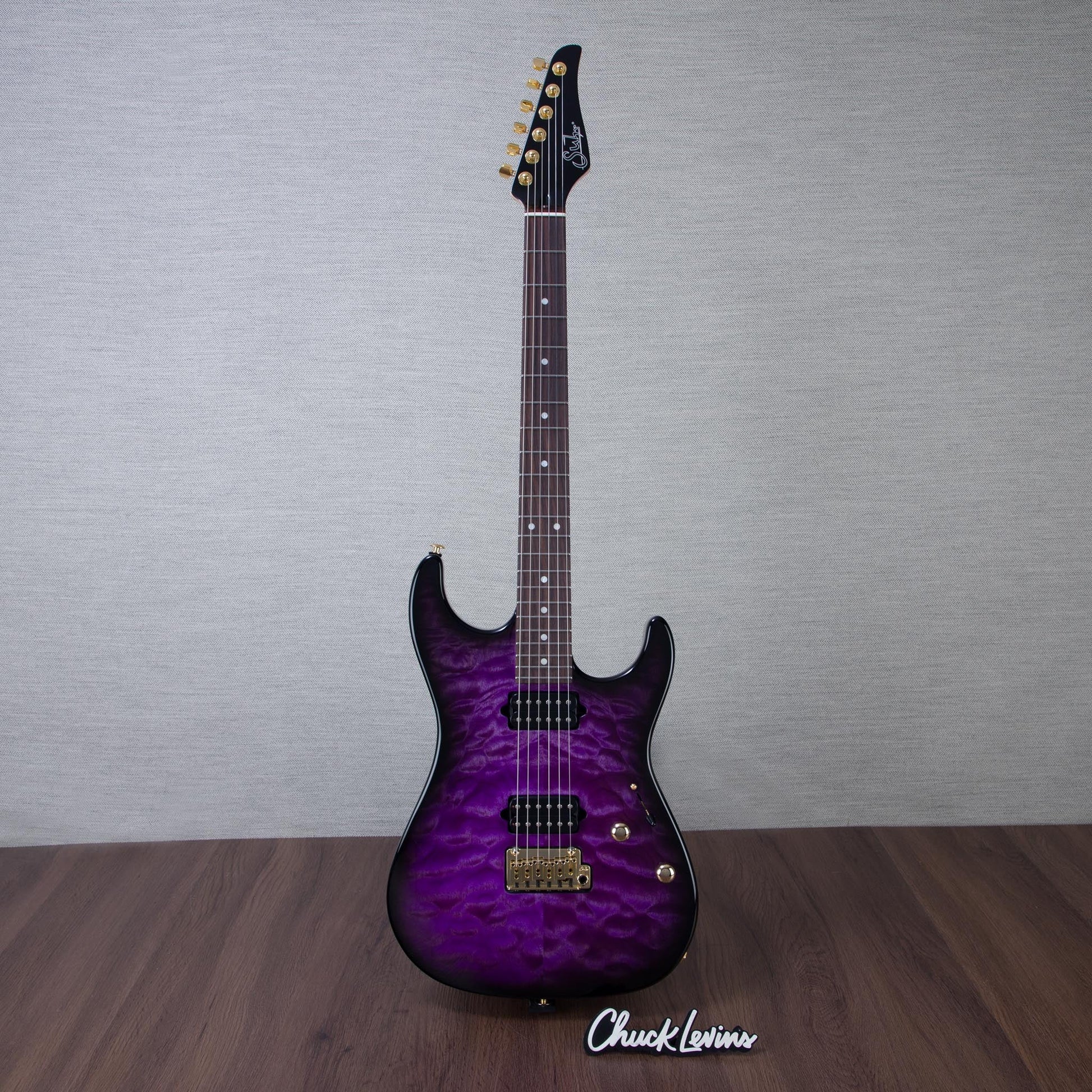 Suhr Limited Edition Standard Thin Burst Electric Guitar - Trans Purple - #89443
