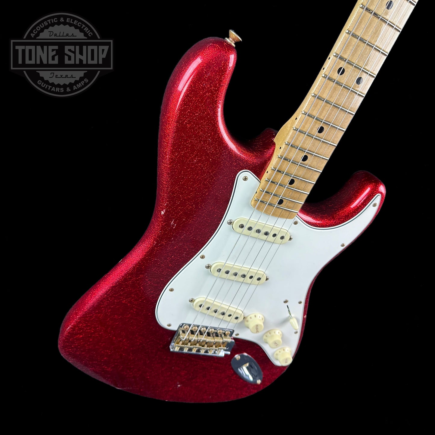 Fender Custom Shop Limited Edition 69 Strat Journeyman Relic Aged Red Sparkle w/case