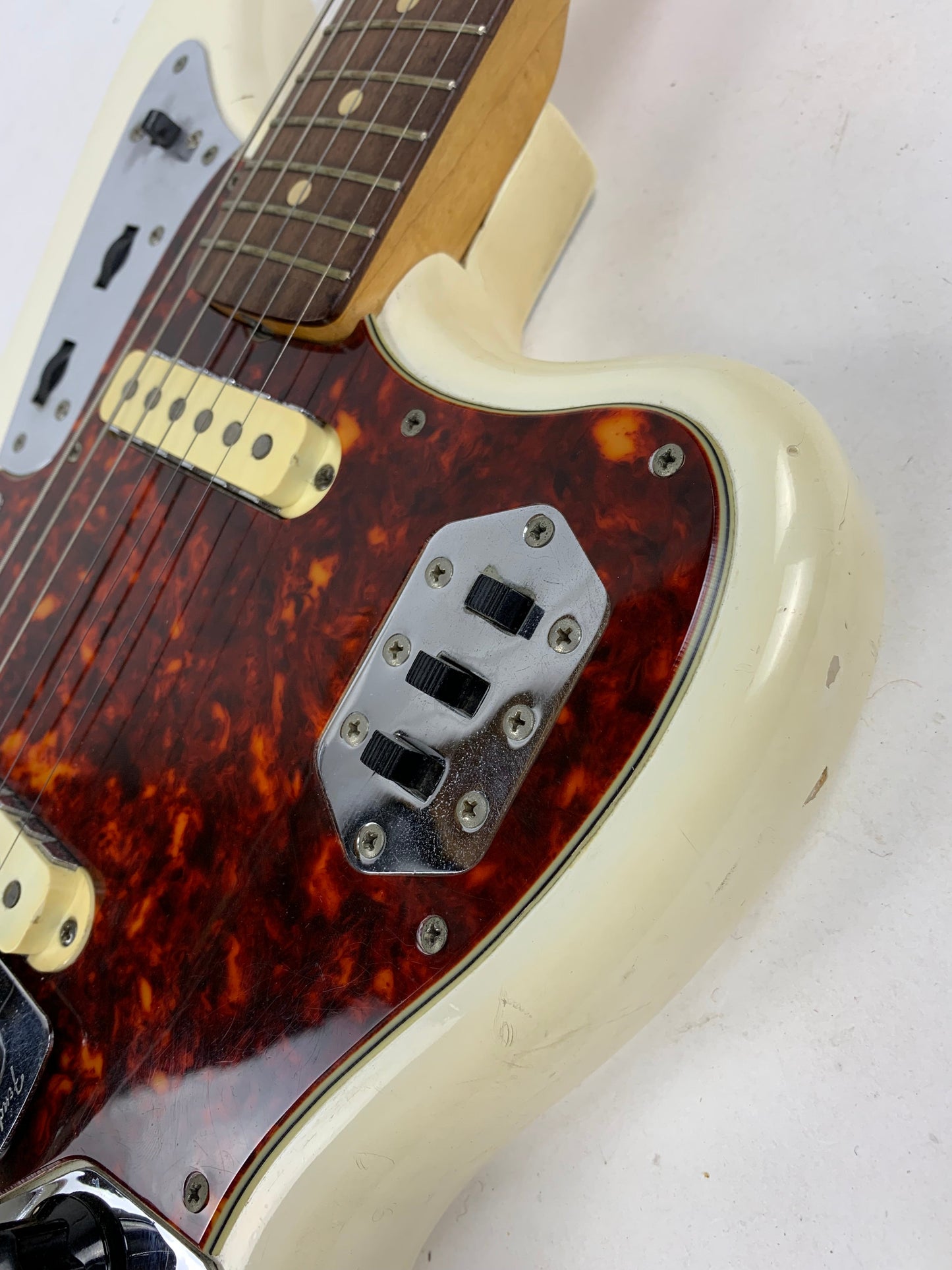 1962 Fender Jaguar Factory Custom Color OLYMPIC WHITE Pre-CBS w Original Brown Case & Strap