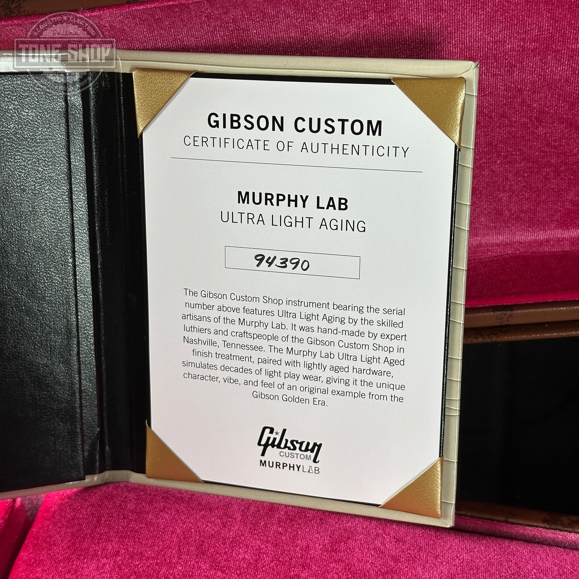 Gibson Custom Shop Dealer Select 1959 Les Paul Slow Iced Tea Fade Ultra Light Aged w/case 94390