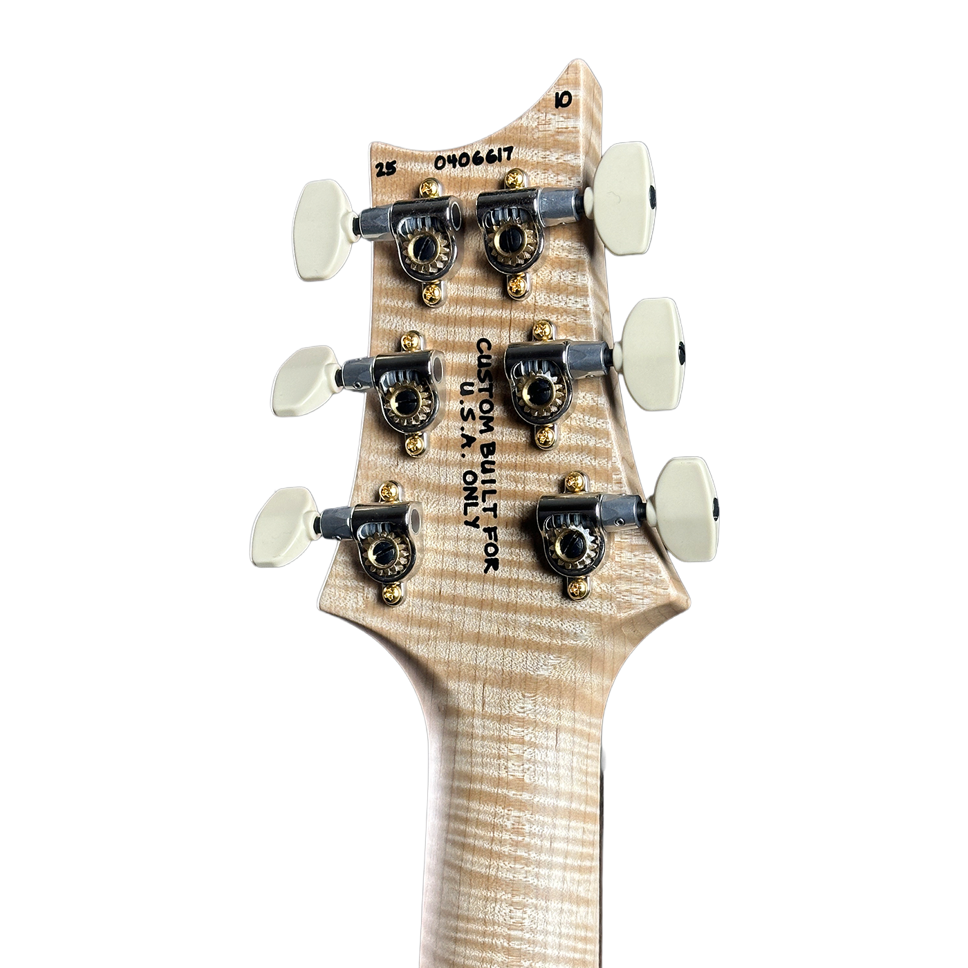 PRS Wood Library Custom 24 Quilt 10 Top Vintage Natural Burst w/case 0406617